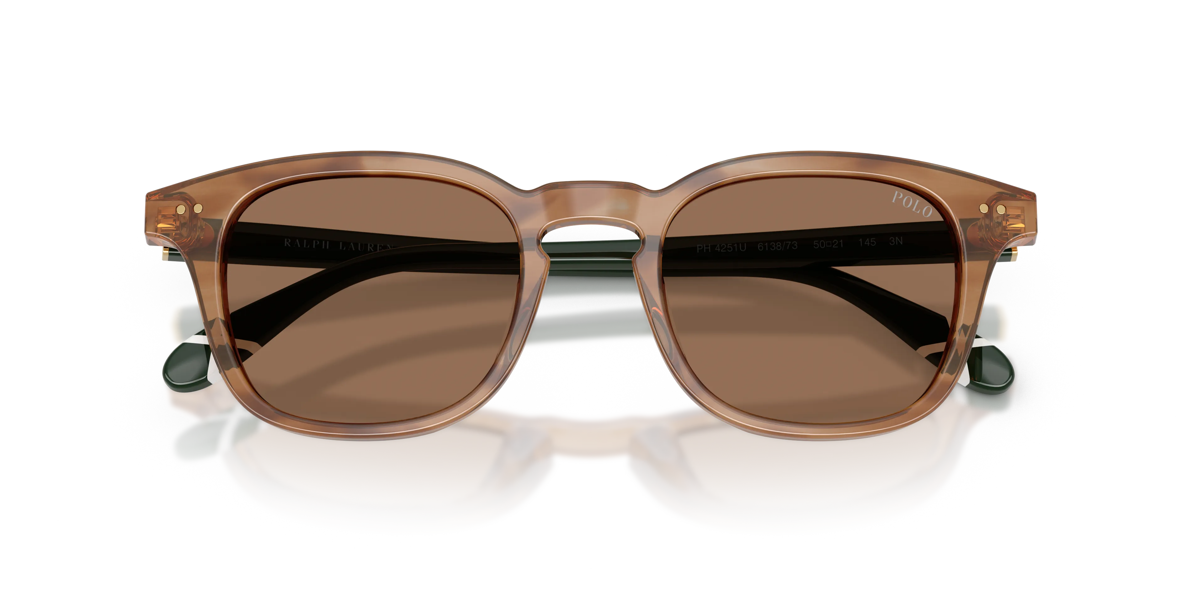 Polo Ralph Lauren PH4251U 613873 Occhiali da sole Acetato Tartaruga Marrone Pantos Normale - immagine 2