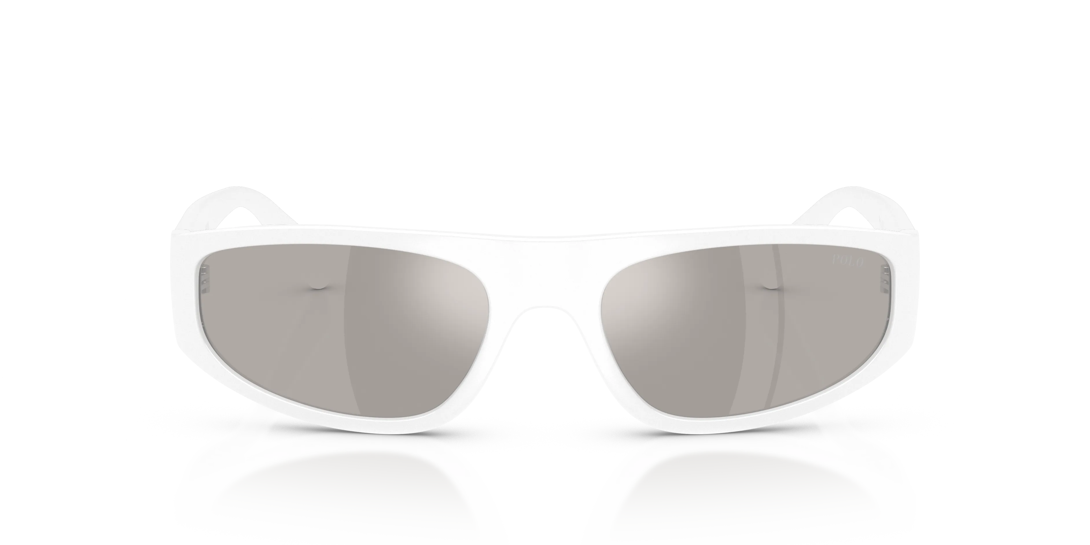 Polo Ralph Lauren PH4250U 58596G Occhiali da sole Iniettato Bianco Grigio Pilot Specchiate - immagine 3