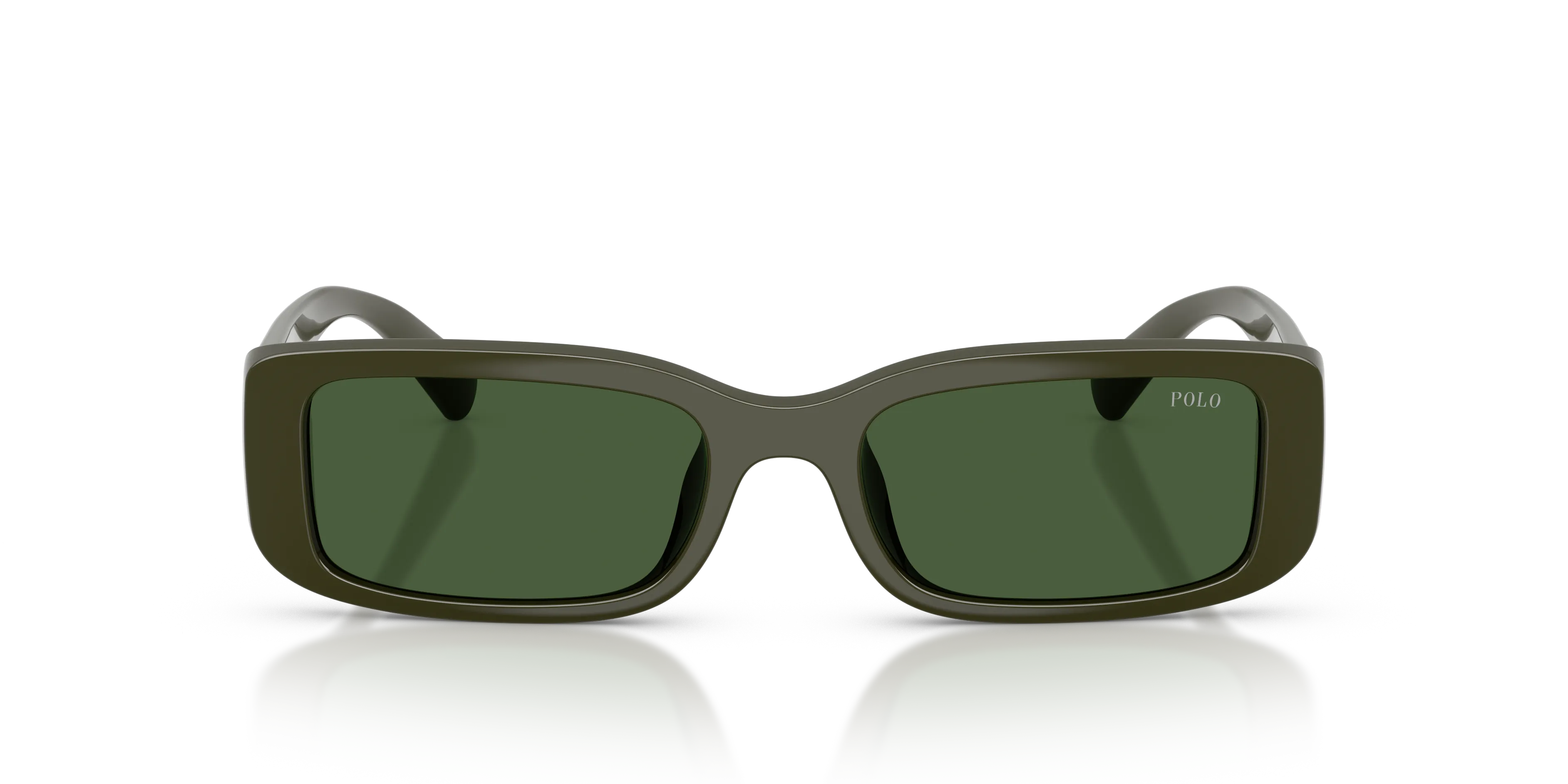Polo Ralph Lauren PH4249U 586171 Occhiali da sole Iniettato Verde Verde Squadrata Normale - immagine 3