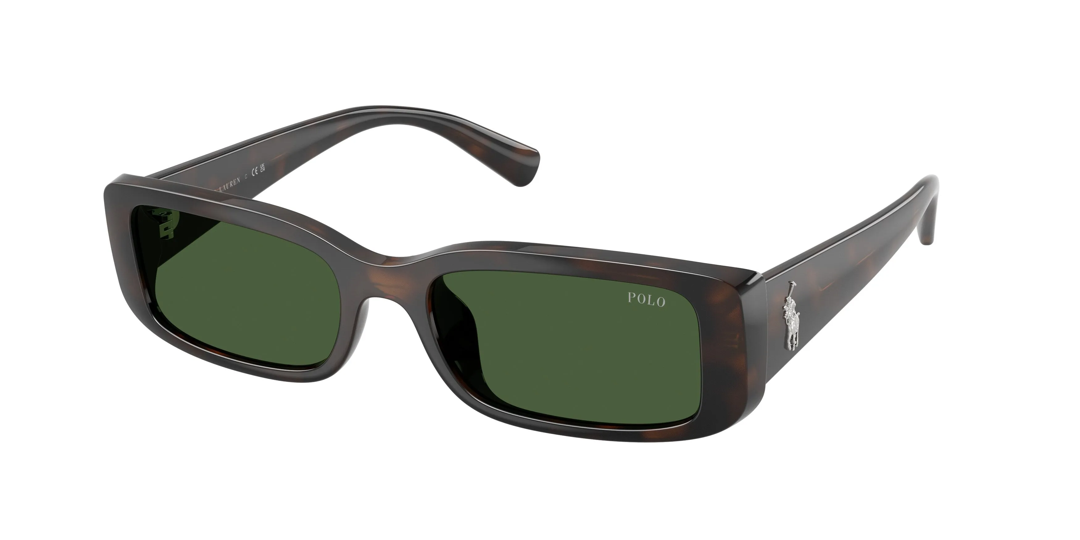 Polo Ralph Lauren PH4249U 586071 Occhiali da sole Iniettato Tartaruga Verde Squadrata Normale - immagine 1
