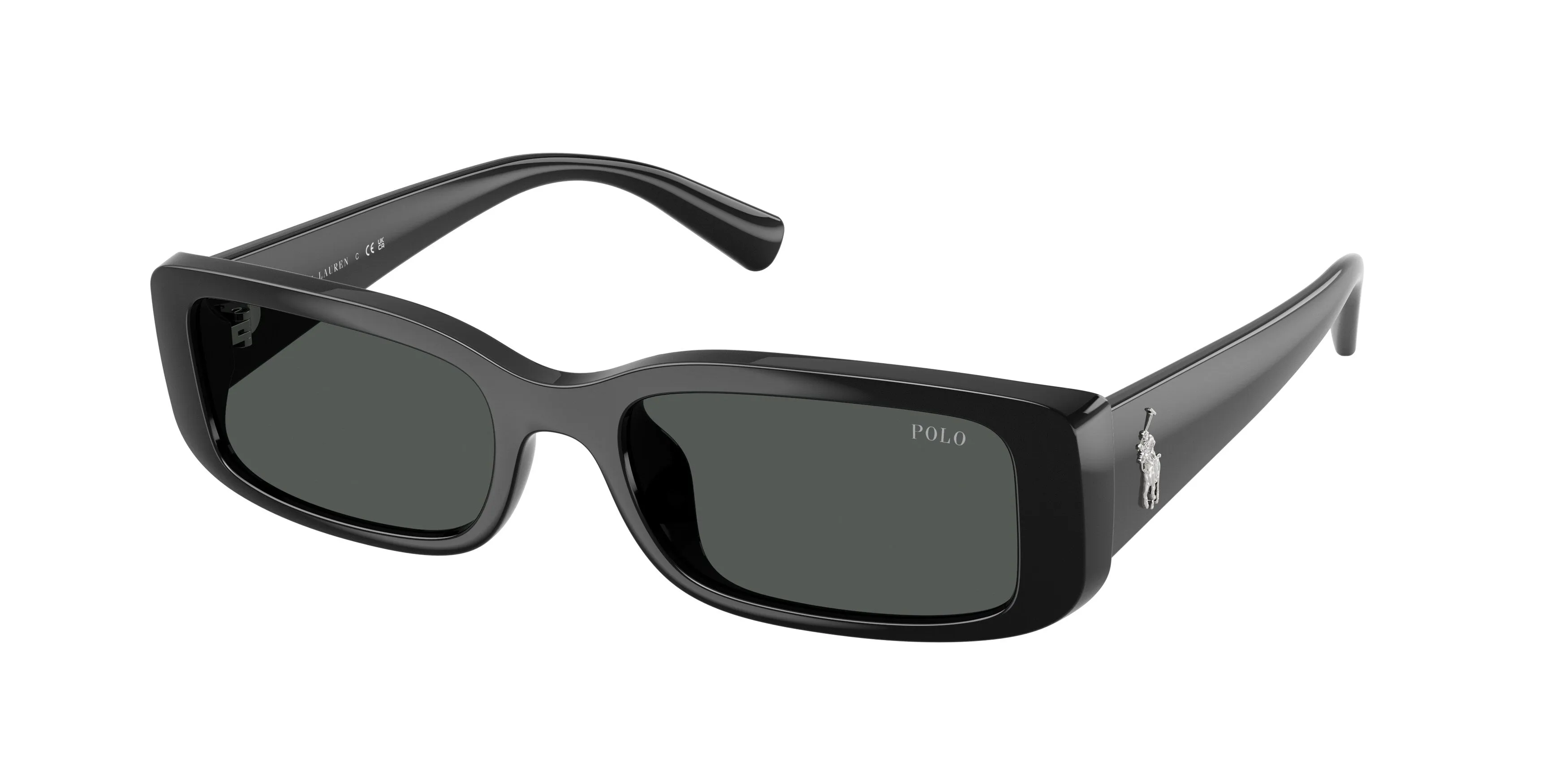 Polo Ralph Lauren PH4249U 585887 Occhiali da sole Iniettato Nero Grigio Squadrata Normale - immagine 1