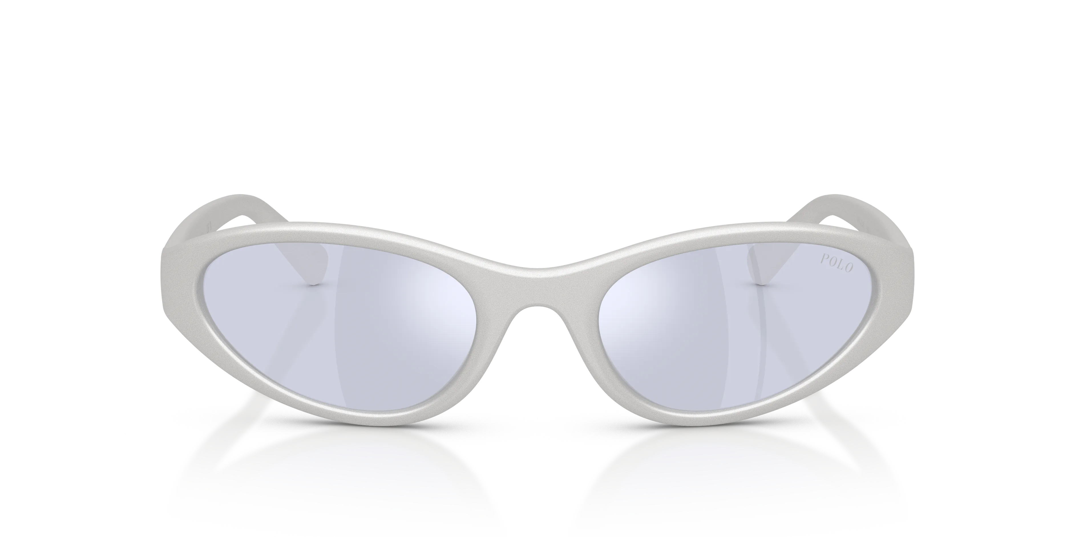 Polo Ralph Lauren PH4248U 58621U Occhiali da sole Iniettato Argento Viola Rotonda Normale - immagine 3