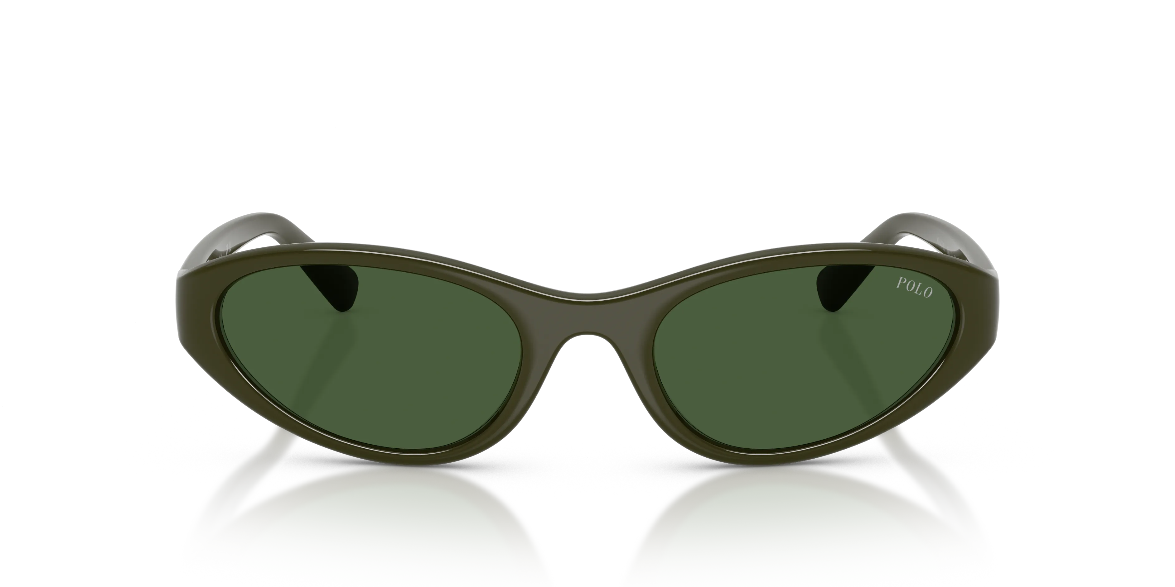 Polo Ralph Lauren PH4248U 586171 Occhiali da sole Iniettato Verde Verde Rotonda Normale - immagine 3
