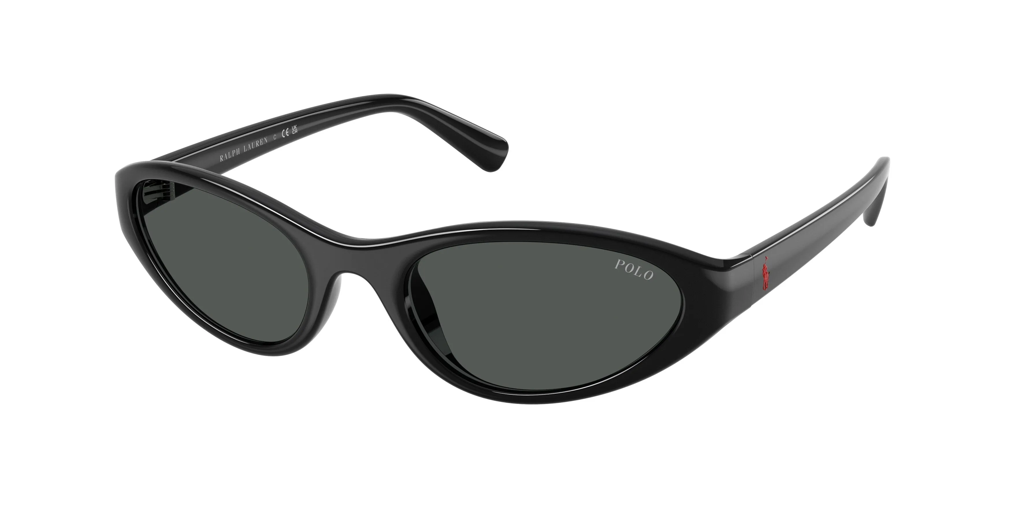 Polo Ralph Lauren PH4248U 585887 Occhiali da sole Iniettato Nero Grigio Rotonda Normale - immagine 1
