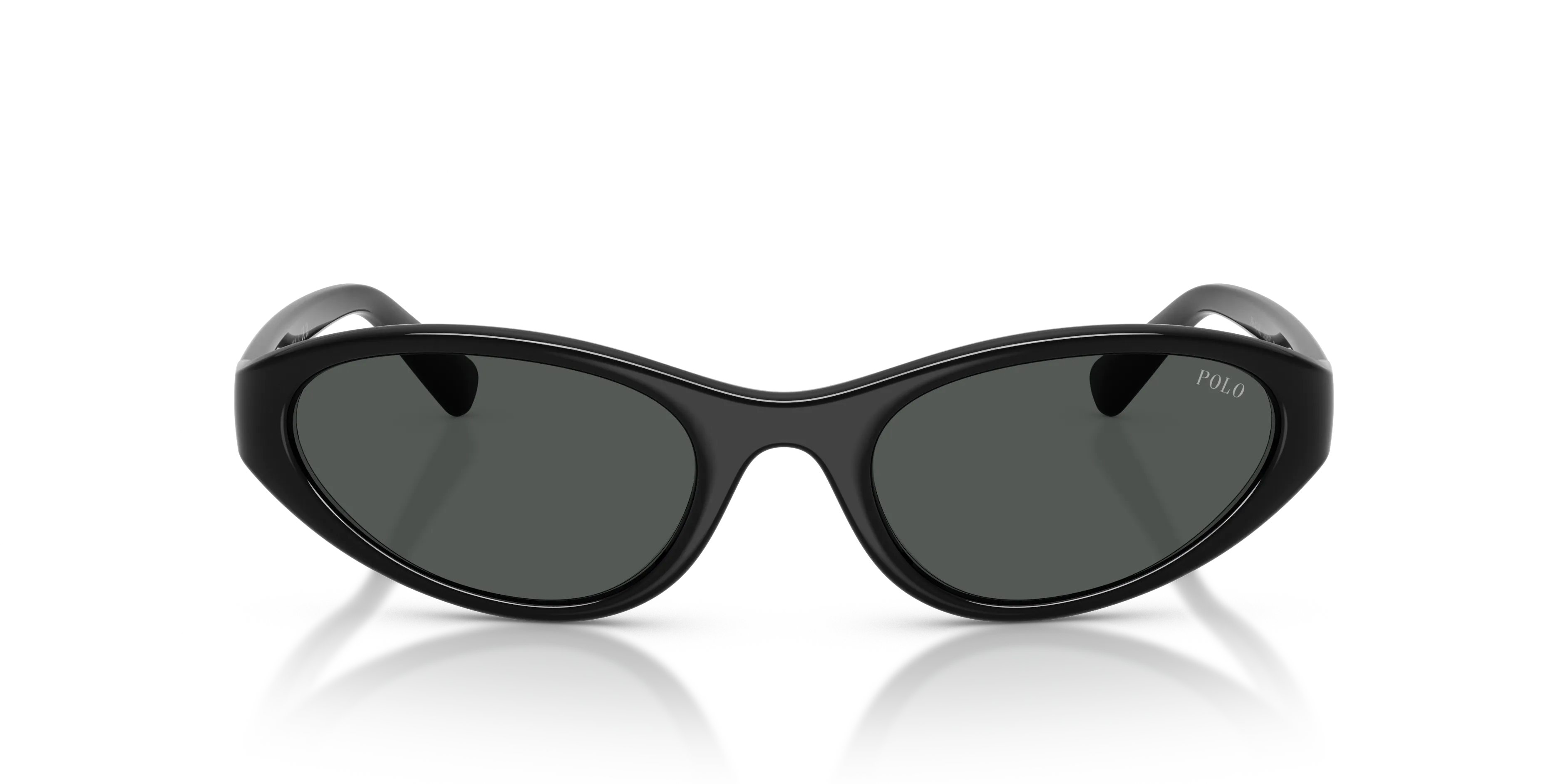 Polo Ralph Lauren PH4248U 585887 Occhiali da sole Iniettato Nero Grigio Rotonda Normale - immagine 3