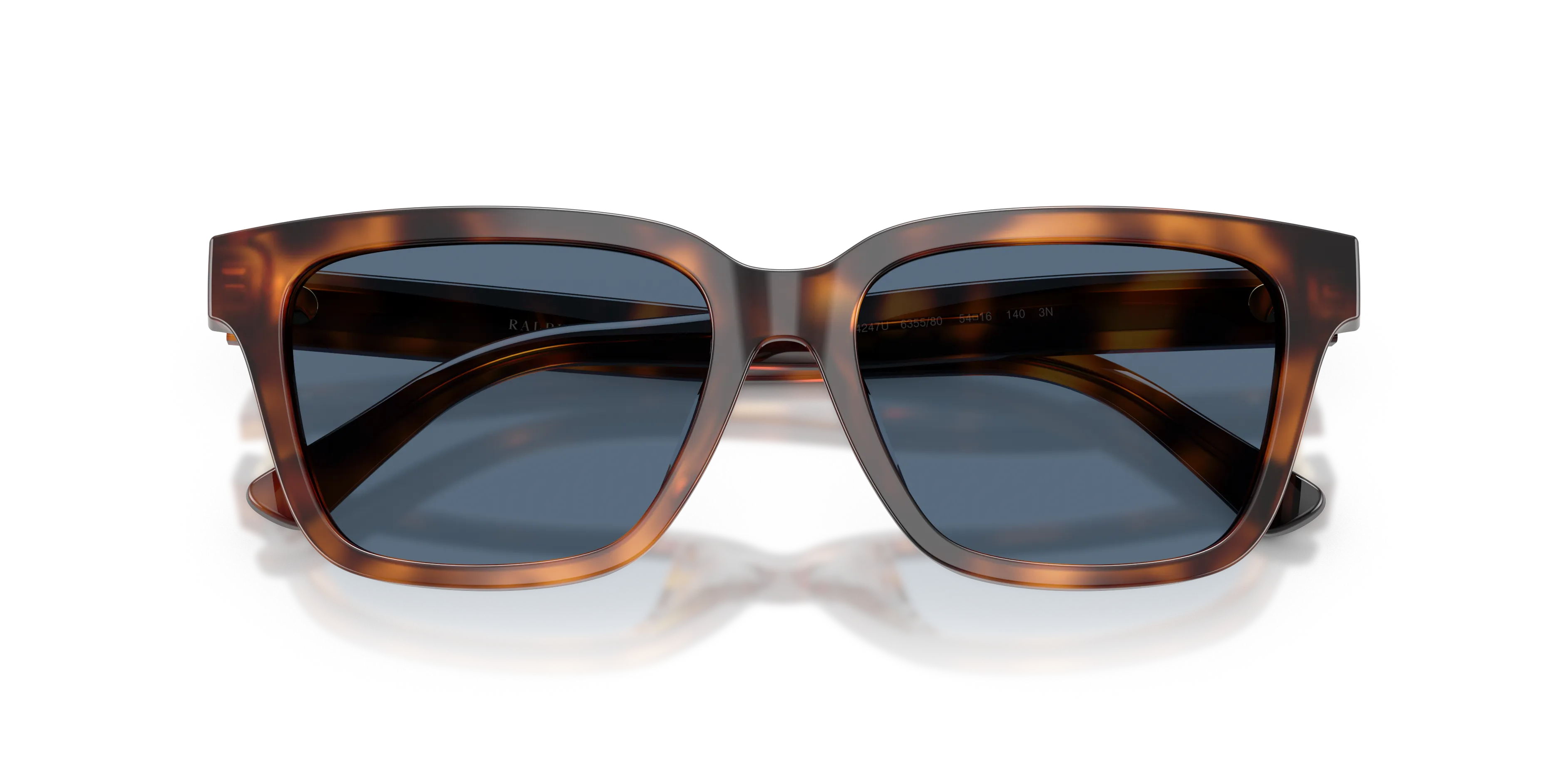 Polo Ralph Lauren PH4247U 635580 Occhiali da sole Acetato Tartaruga Blu Squadrata Normale - immagine 2