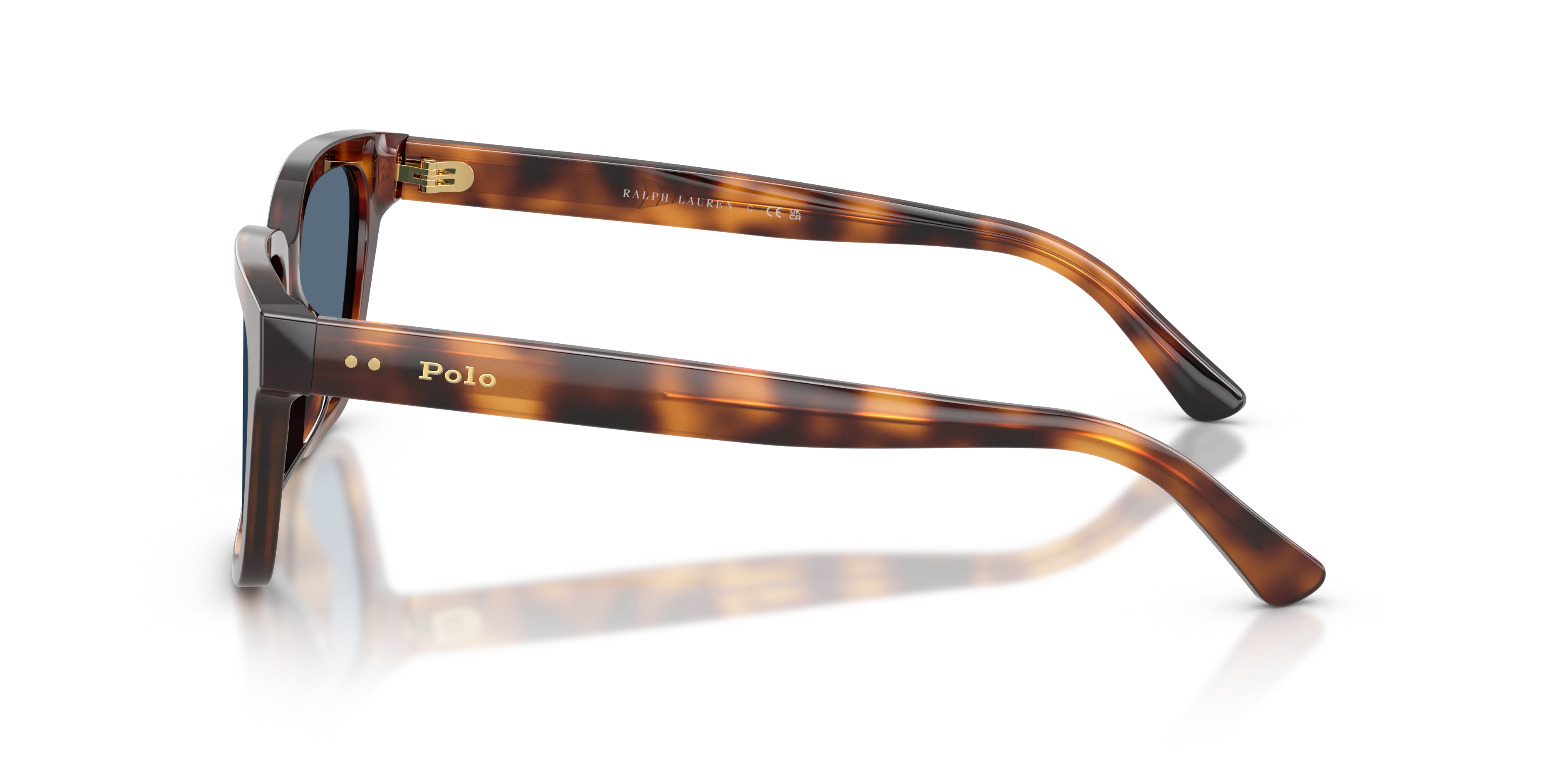 Polo Ralph Lauren PH4247U 635580 Occhiali da sole Acetato Tartaruga Blu Squadrata Normale - immagine 4