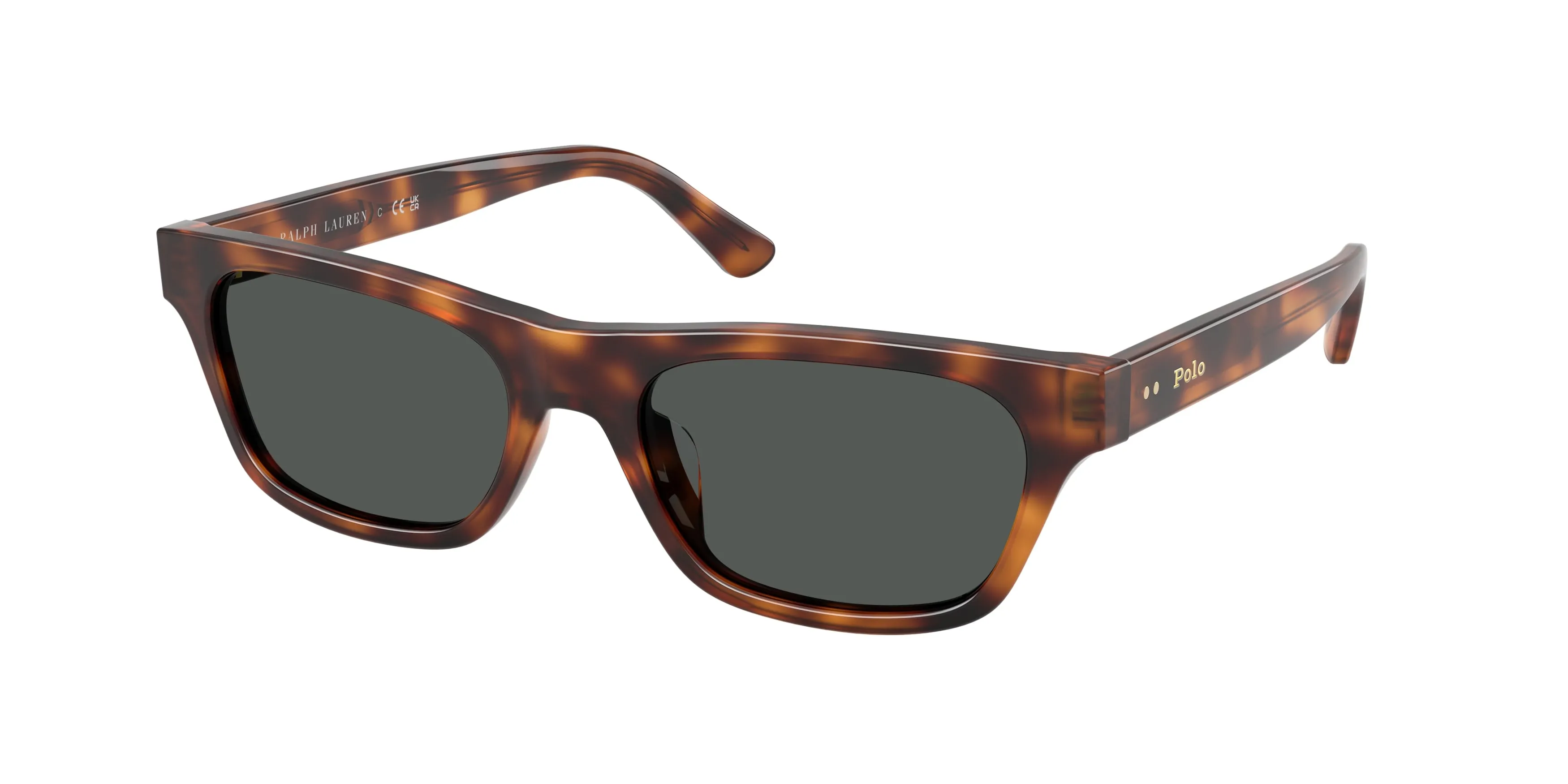 Polo Ralph Lauren PH4238U 635587 Occhiali da sole Acetato Marrone Grigio Squadrata Normale - immagine 1