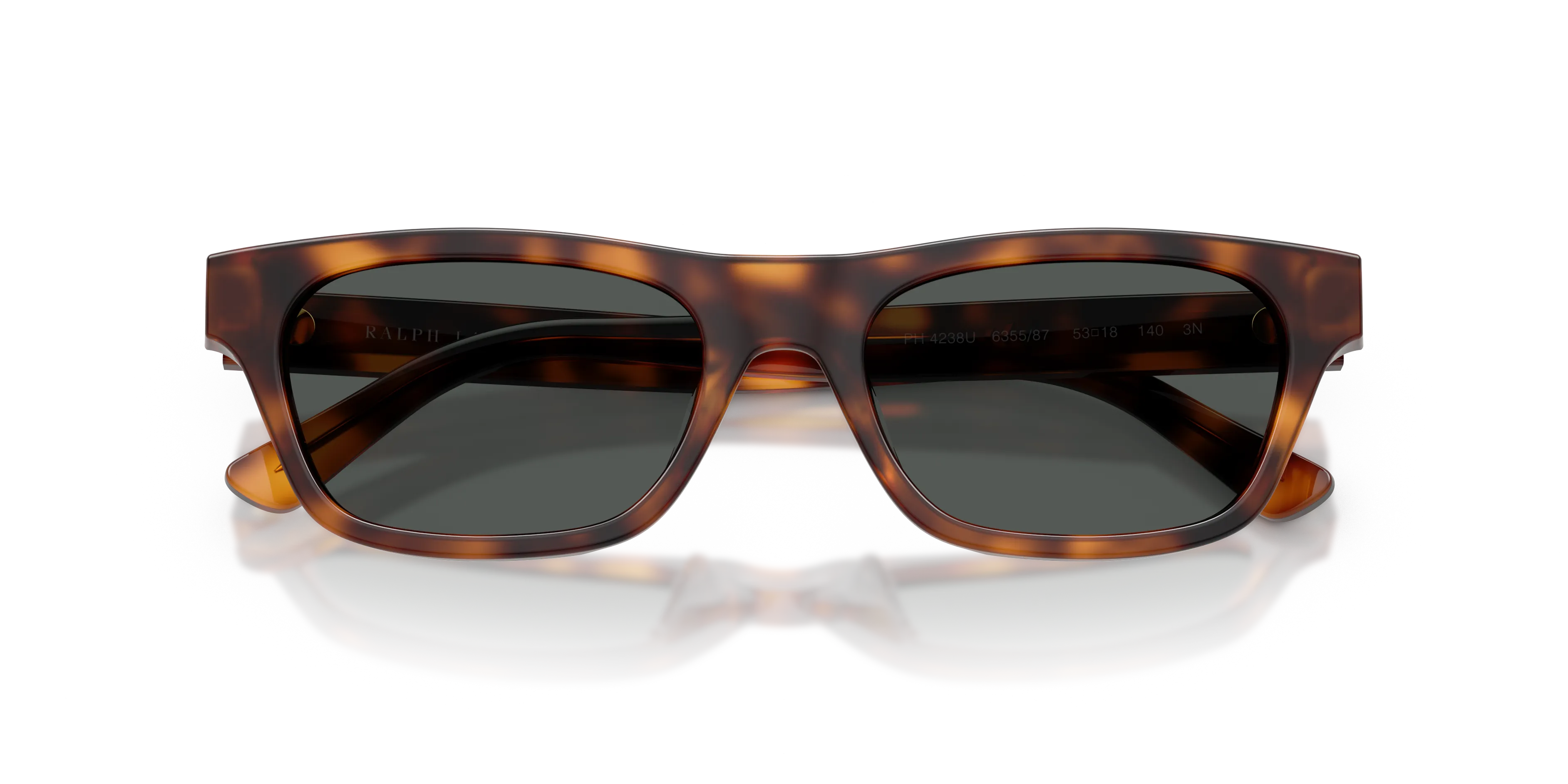 Polo Ralph Lauren PH4238U 635587 Occhiali da sole Acetato Marrone Grigio Squadrata Normale - immagine 2
