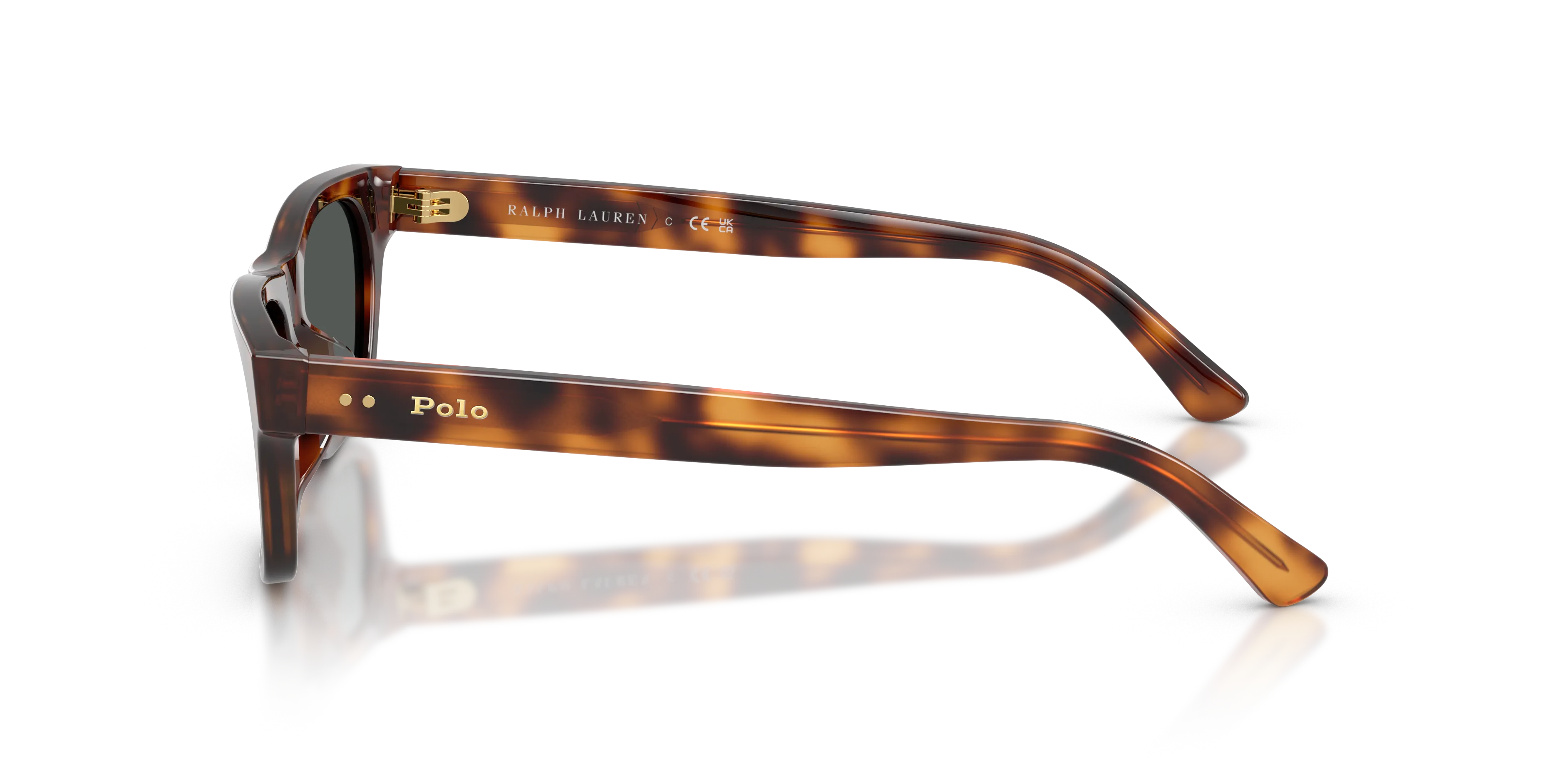 Polo Ralph Lauren PH4238U 635587 Occhiali da sole Acetato Marrone Grigio Squadrata Normale - immagine 4