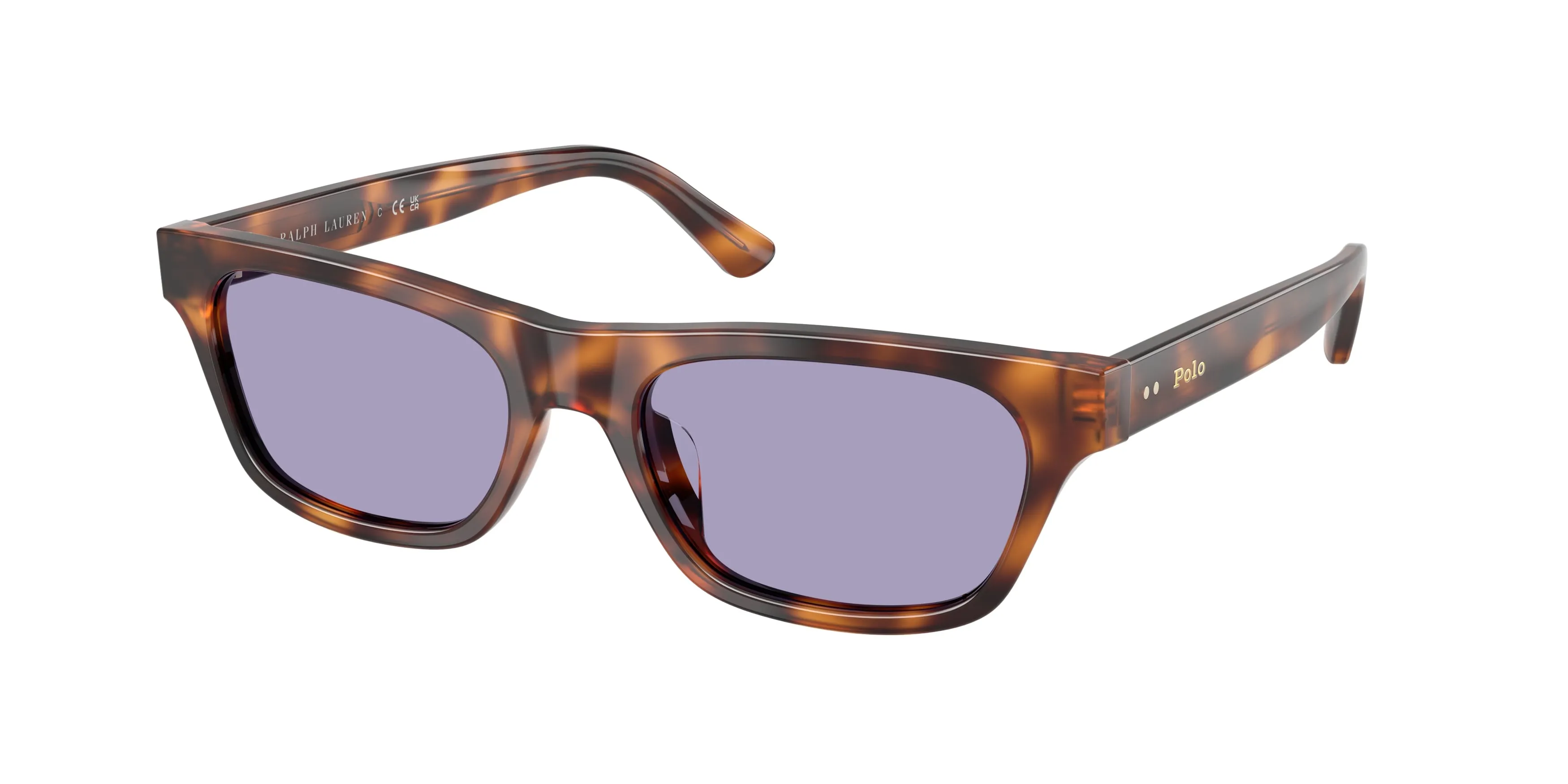 Polo Ralph Lauren PH4238U 63551A Occhiali da sole Acetato Tartaruga Lilla Squadrata Normale - immagine 1