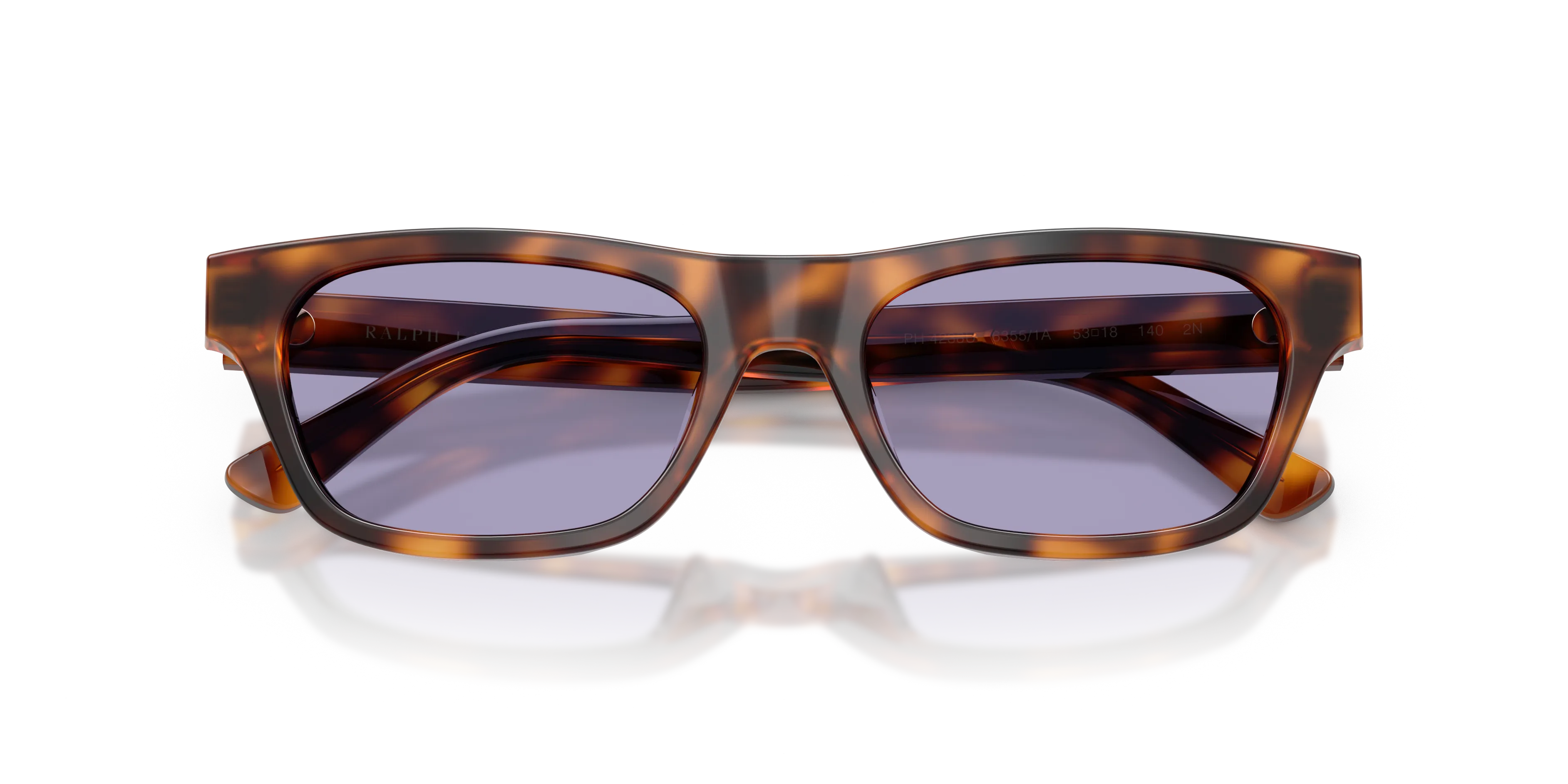 Polo Ralph Lauren PH4238U 63551A Occhiali da sole Acetato Tartaruga Lilla Squadrata Normale - immagine 2