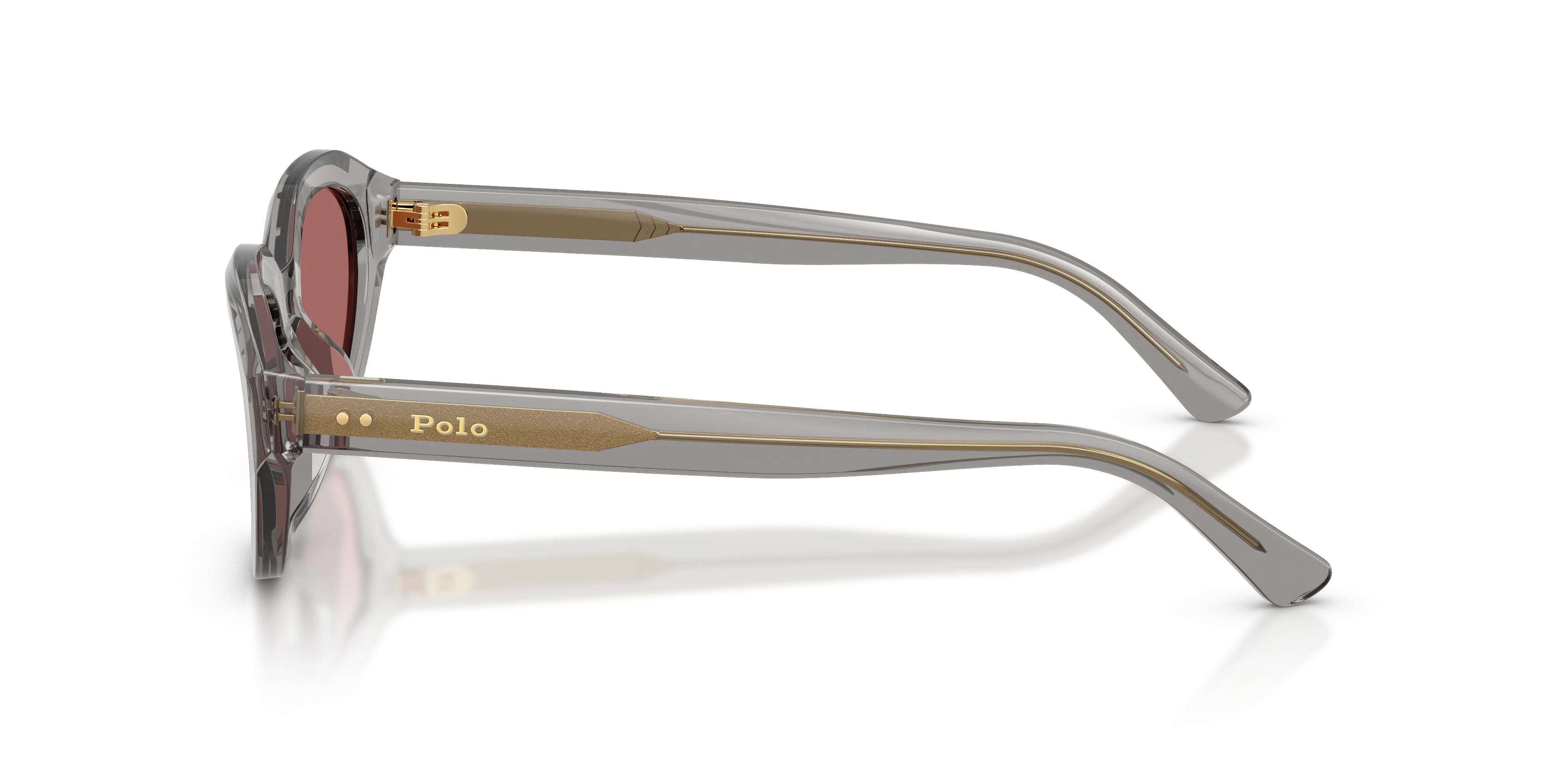 Polo Ralph Lauren PH4237U 631869 Occhiali da sole Acetato Grigio Viola Cat Eye Normale - immagine 4