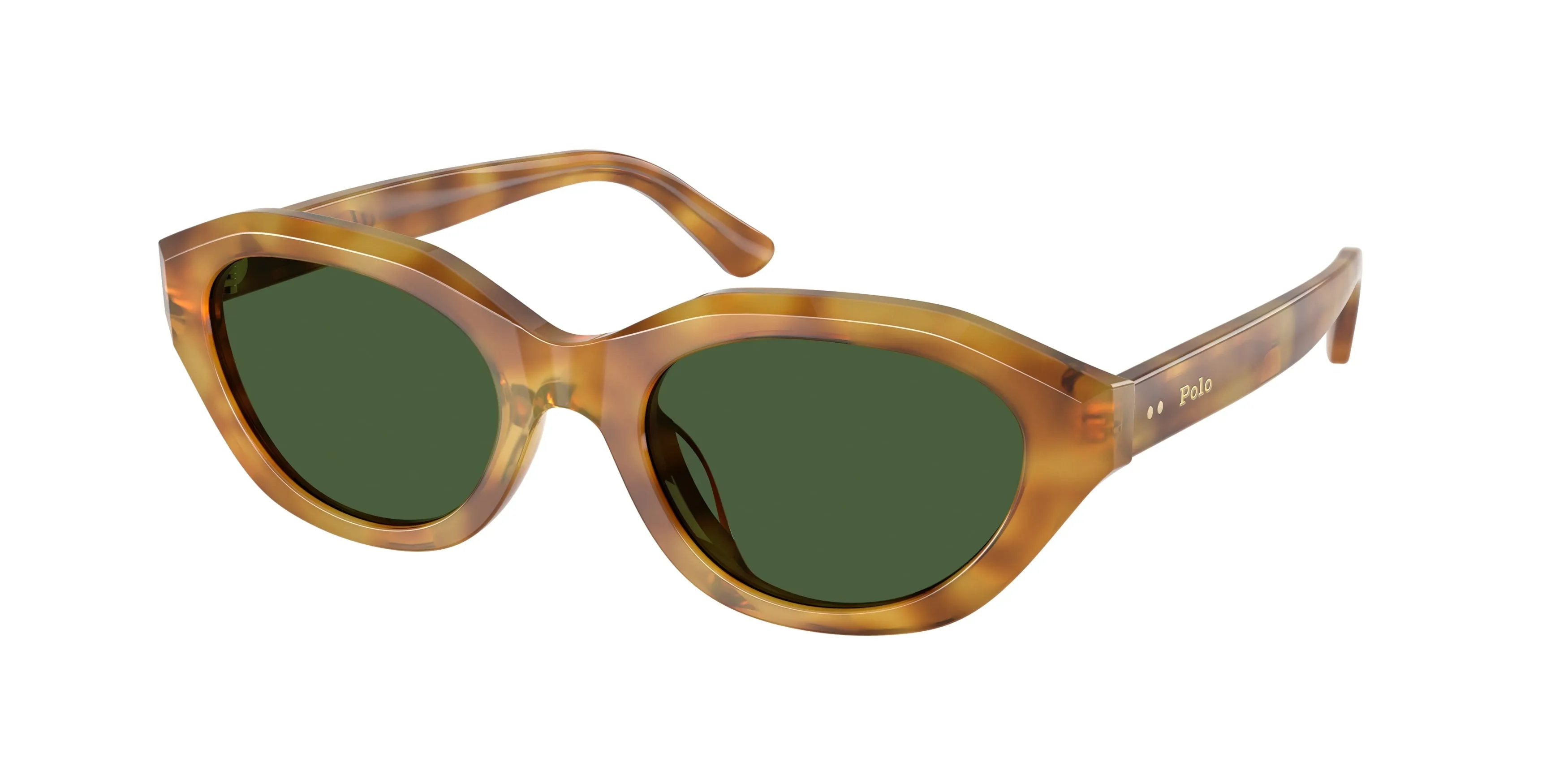 Polo Ralph Lauren PH4237U 618571 Occhiali da sole Acetato Tartaruga Verde Cat Eye Normale - immagine 1