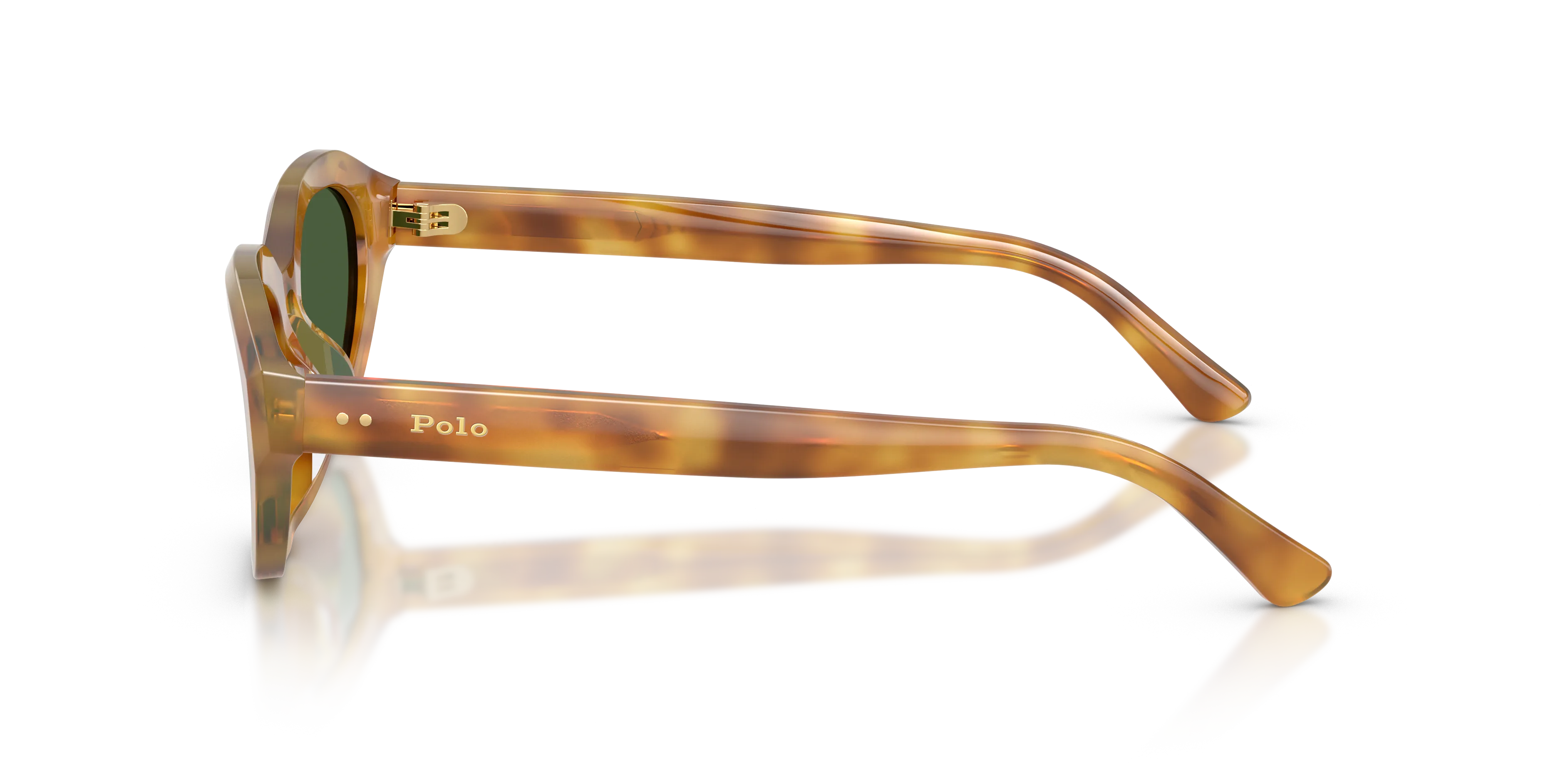 Polo Ralph Lauren PH4237U 618571 Occhiali da sole Acetato Tartaruga Verde Cat Eye Normale - immagine 4