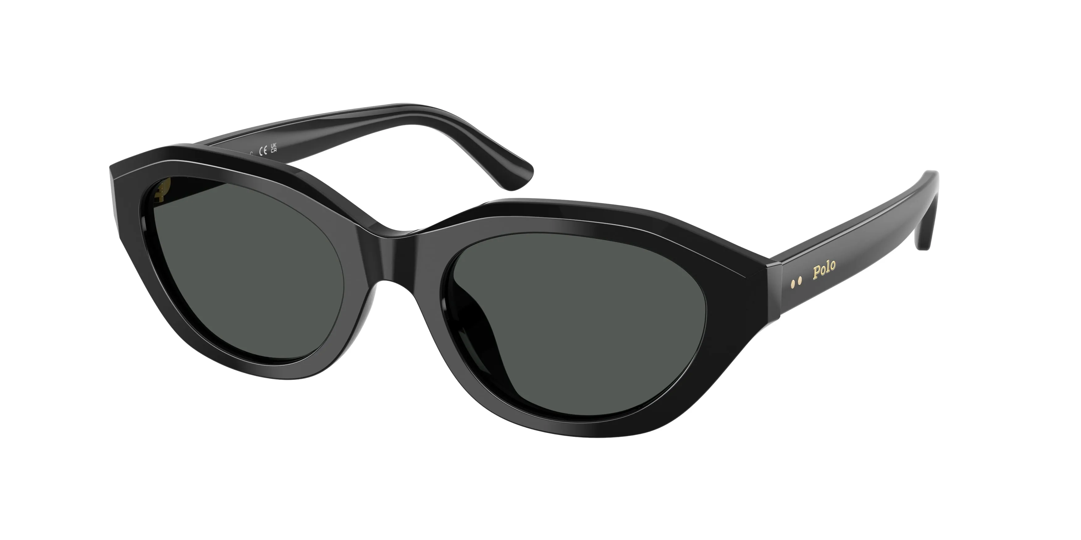 Polo Ralph Lauren PH4237U 500187 Occhiali da sole Acetato Nero Grigio Cat Eye Normale - immagine 1