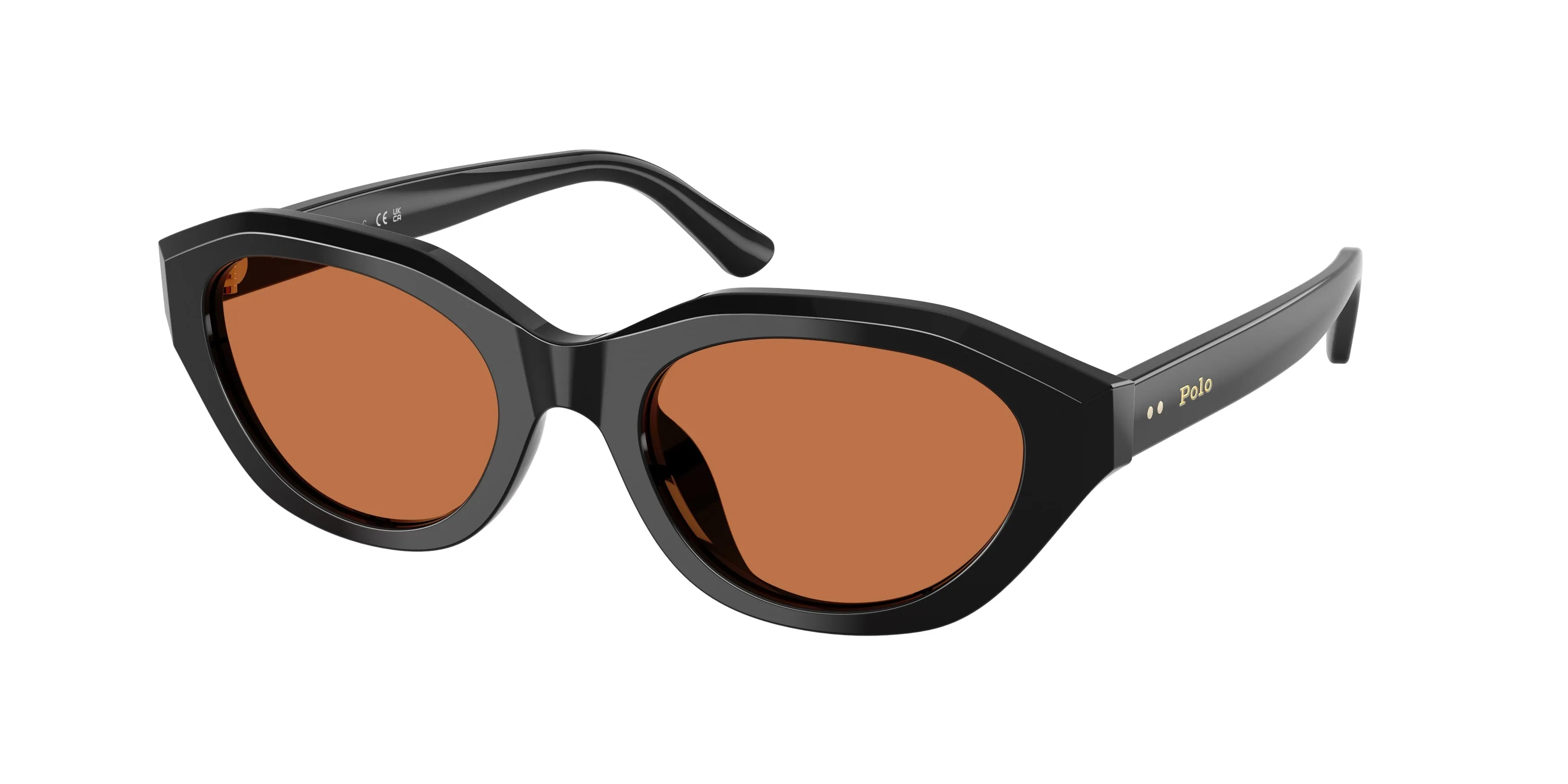 Polo Ralph Lauren PH4237U 500173 Occhiali da sole Acetato Nero Marrone Cat Eye Normale - immagine 1
