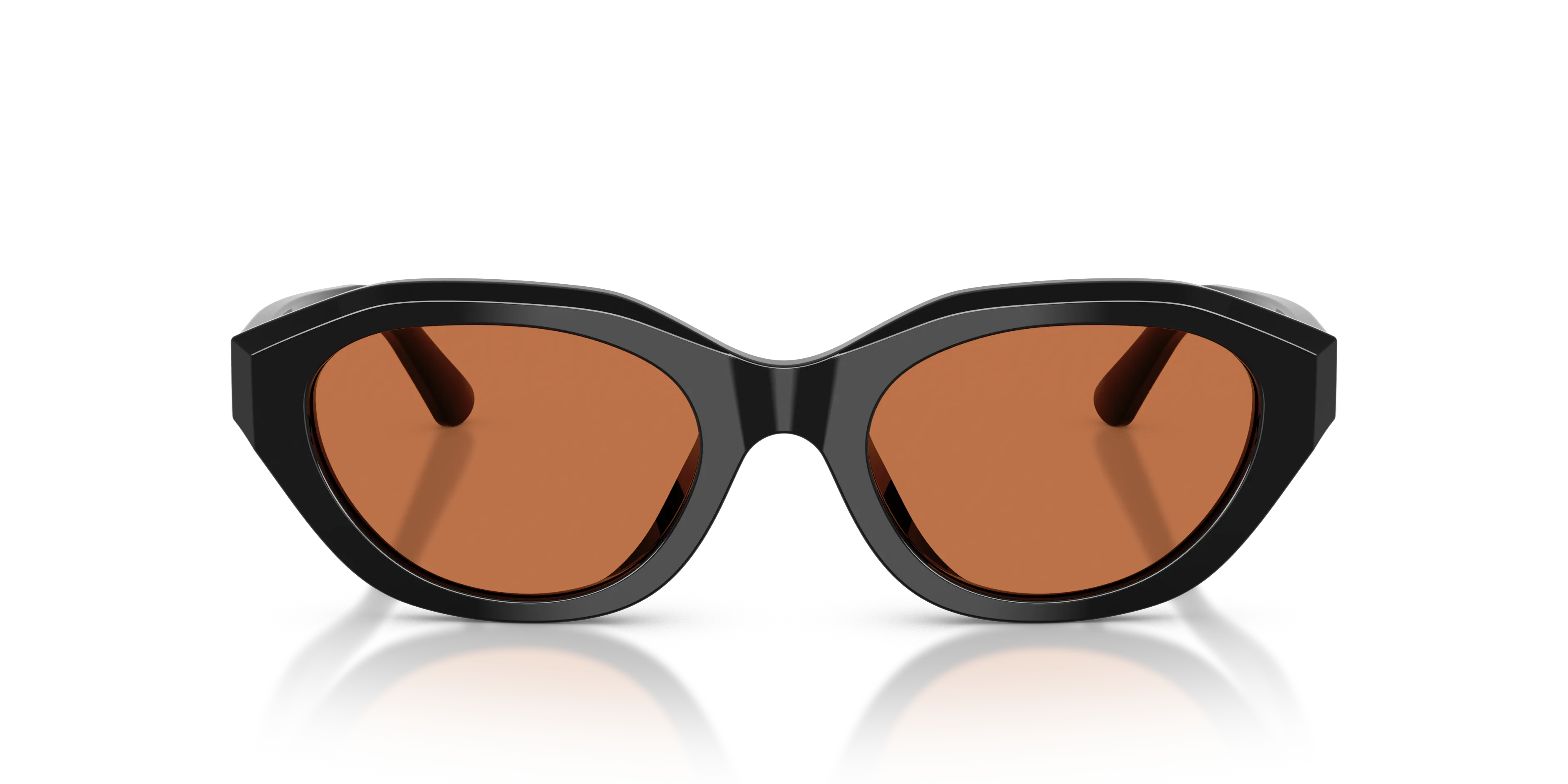 Polo Ralph Lauren PH4237U 500173 Occhiali da sole Acetato Nero Marrone Cat Eye Normale - immagine 3