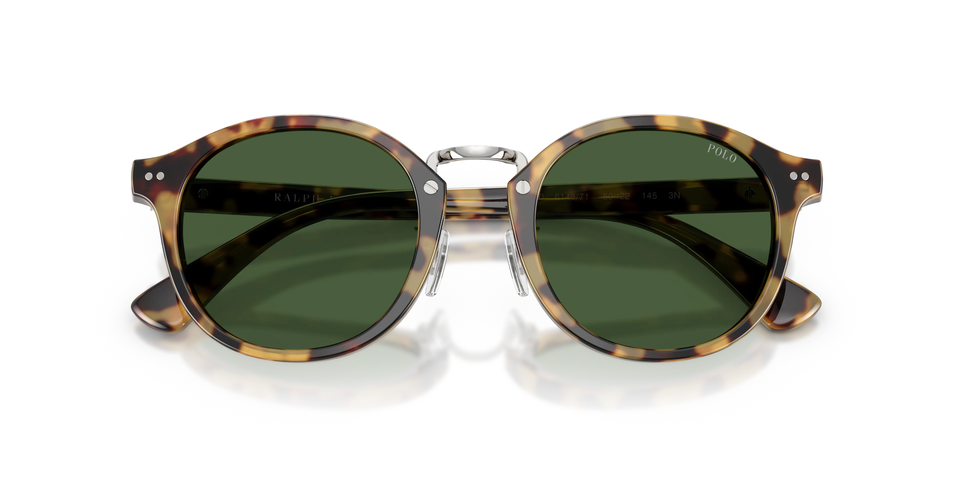 Polo Ralph Lauren PH4230 614871 Occhiali da sole Acetato Marrone Verde Rotonda Normale - immagine 2
