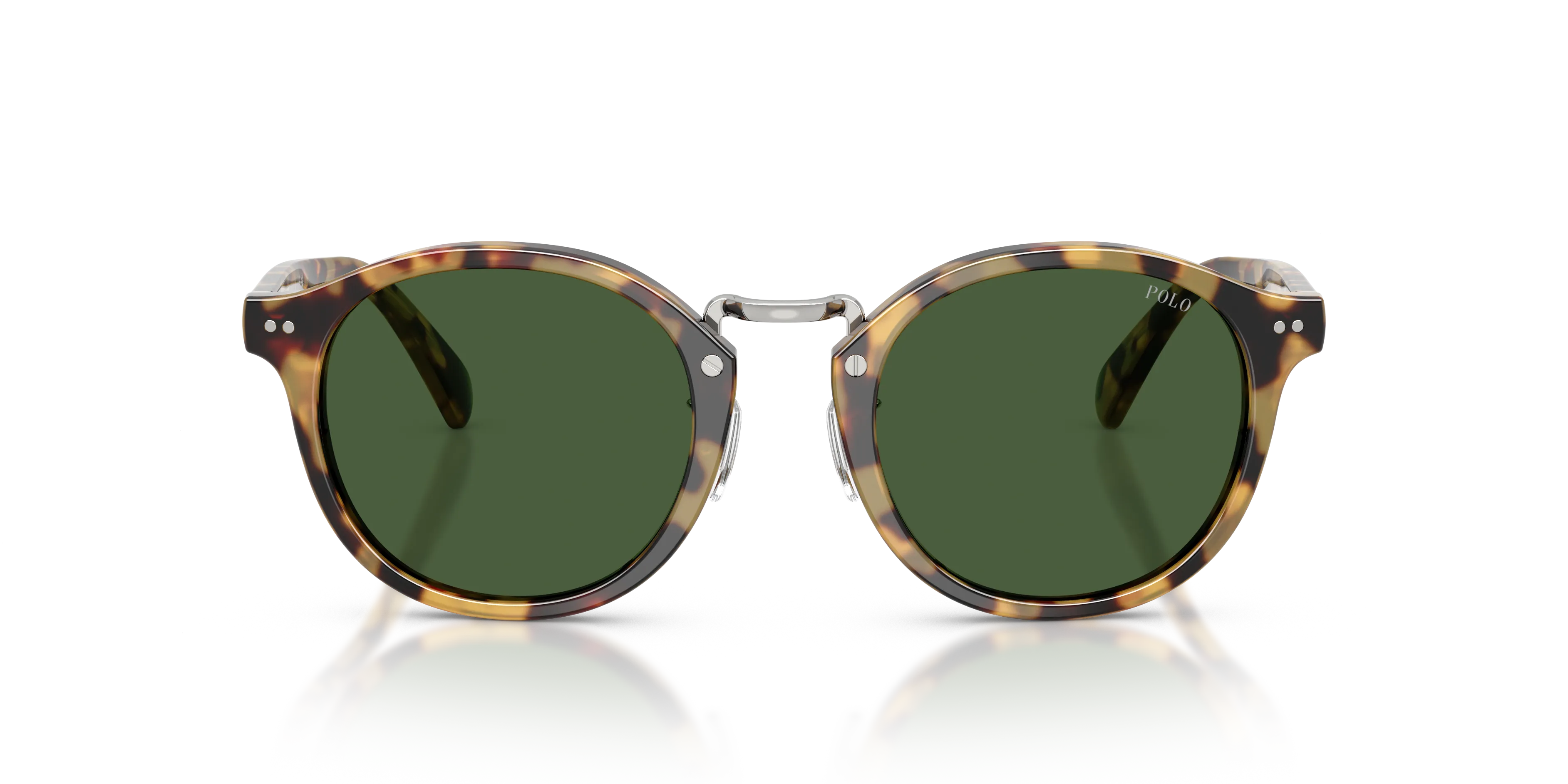 Polo Ralph Lauren PH4230 614871 Occhiali da sole Acetato Marrone Verde Rotonda Normale - immagine 3