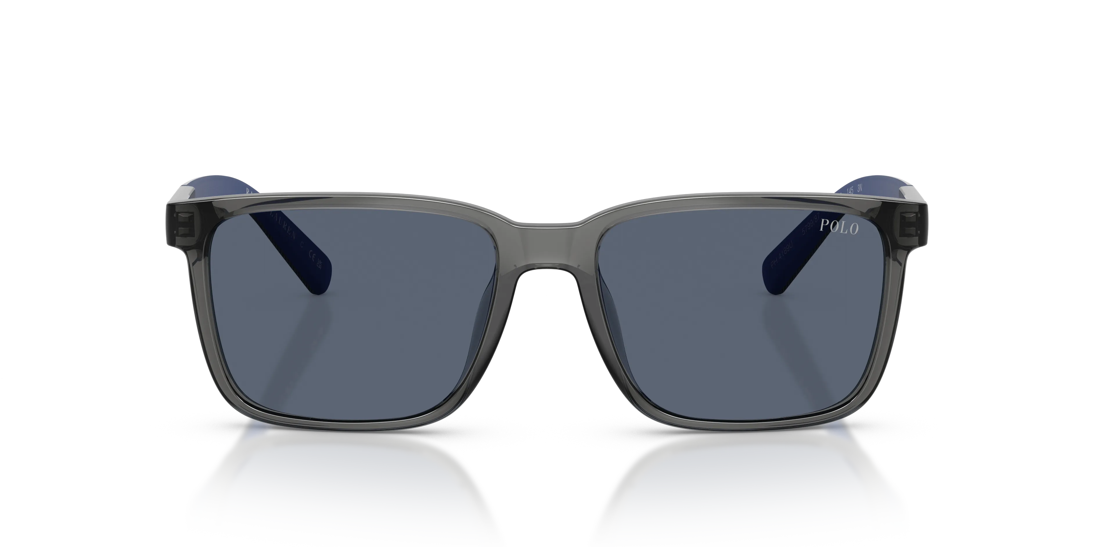 Polo Ralph Lauren PH4189U 579987 Occhiali da sole Iniettato Grigio Blu Squadrata Normale - immagine 3