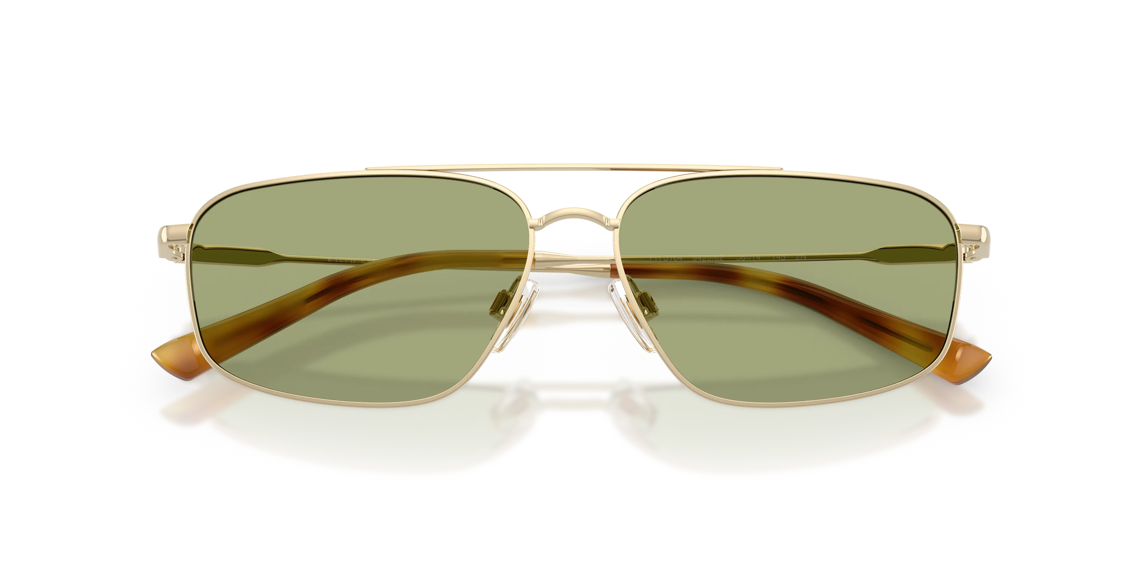 Polo Ralph Lauren PH3164 942582 Occhiali da sole Metallo Oro Verde Squadrata Normale - immagine 2