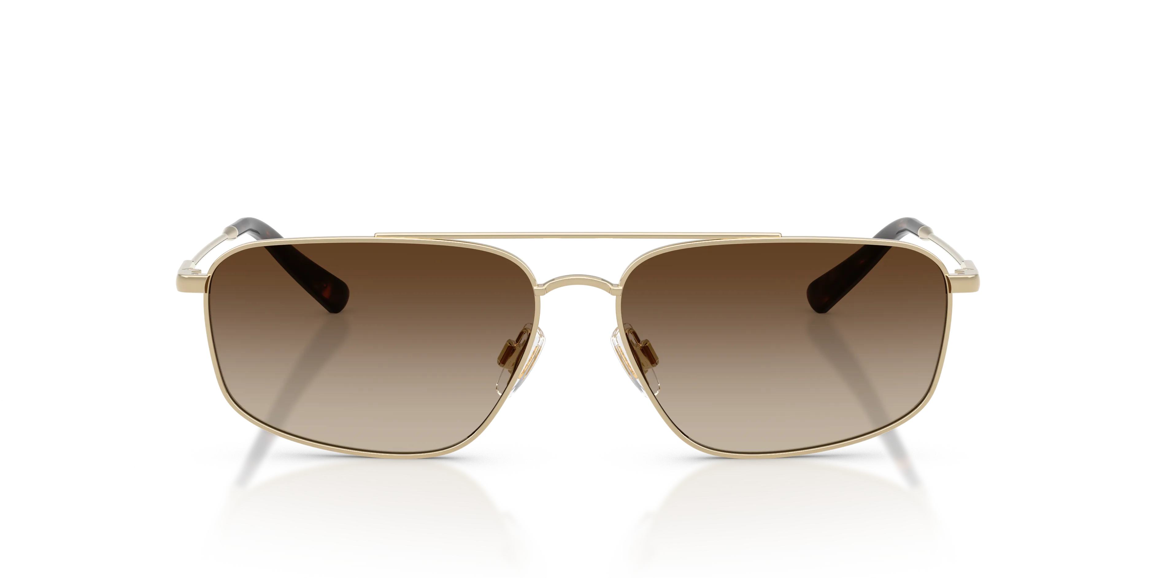 Polo Ralph Lauren PH3164 939313 Occhiali da sole Metallo Oro Marrone Squadrata Normale Sfumato - immagine 3
