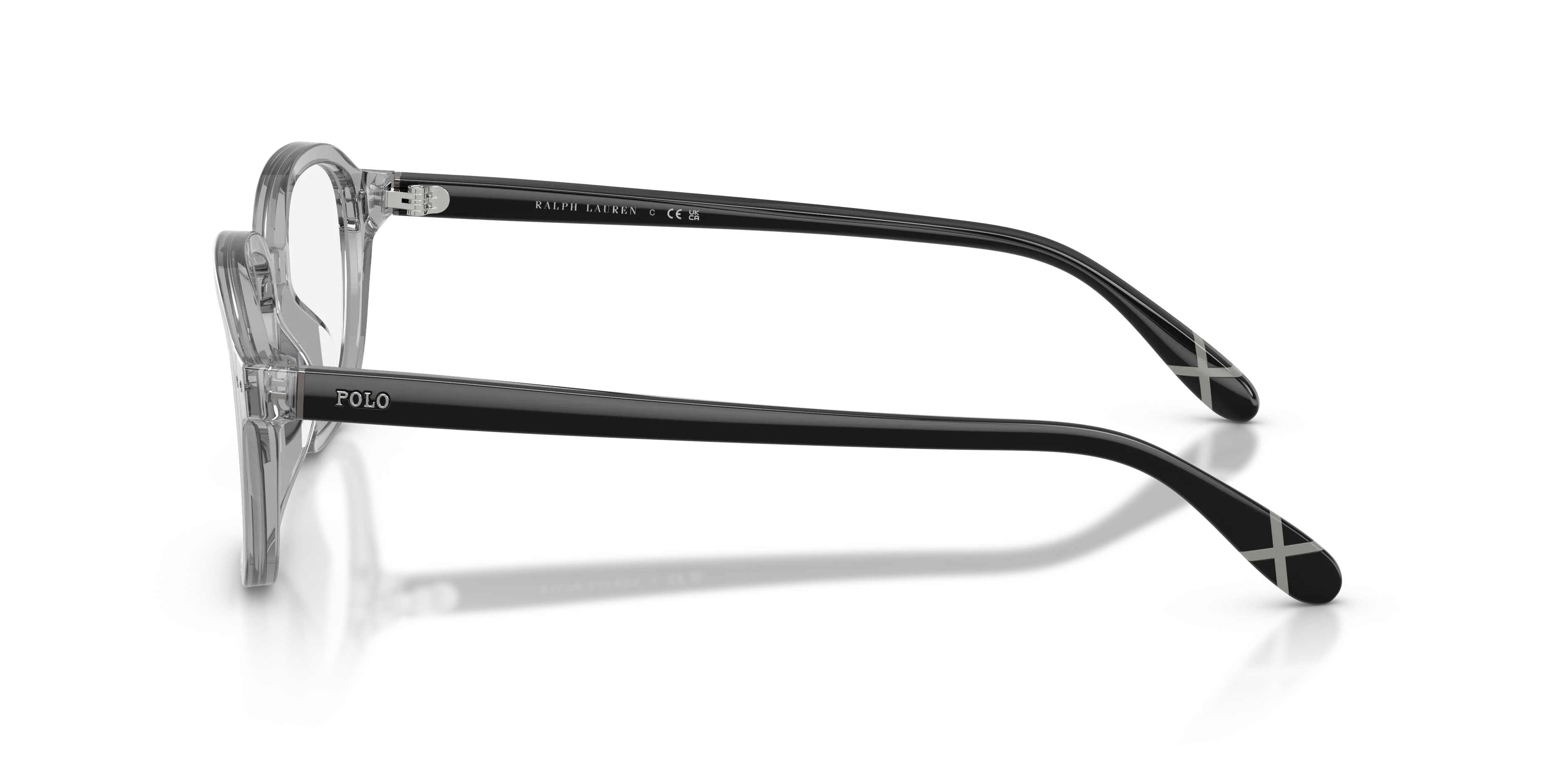 Polo Ralph Lauren PH2322U 6317 Montature da vista Acetato Grigio Trasparente Squadrata Normale - immagine 4
