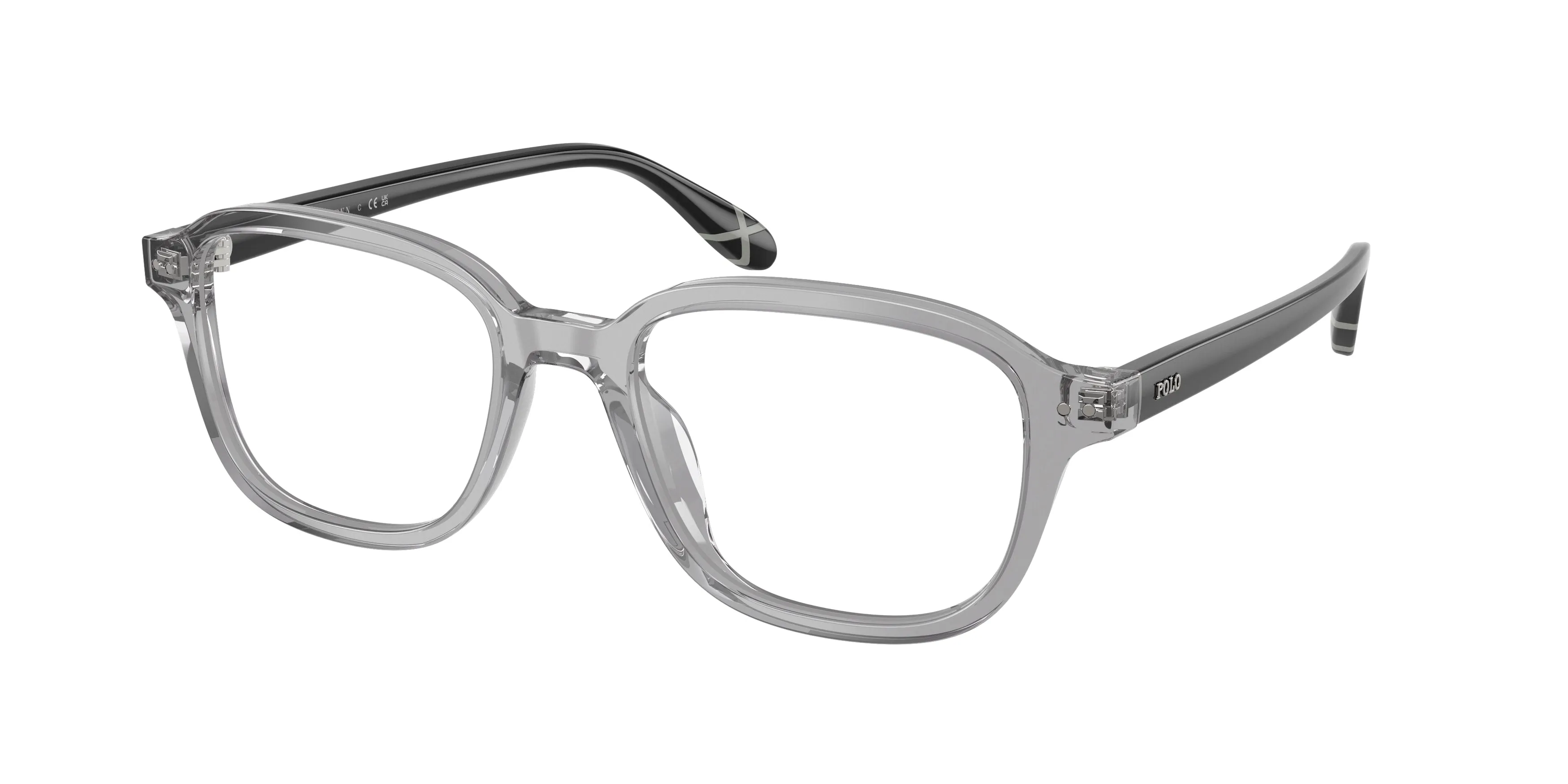 Polo Ralph Lauren PH2322U 6317 Montature da vista Acetato Grigio Trasparente Squadrata Normale - immagine 1