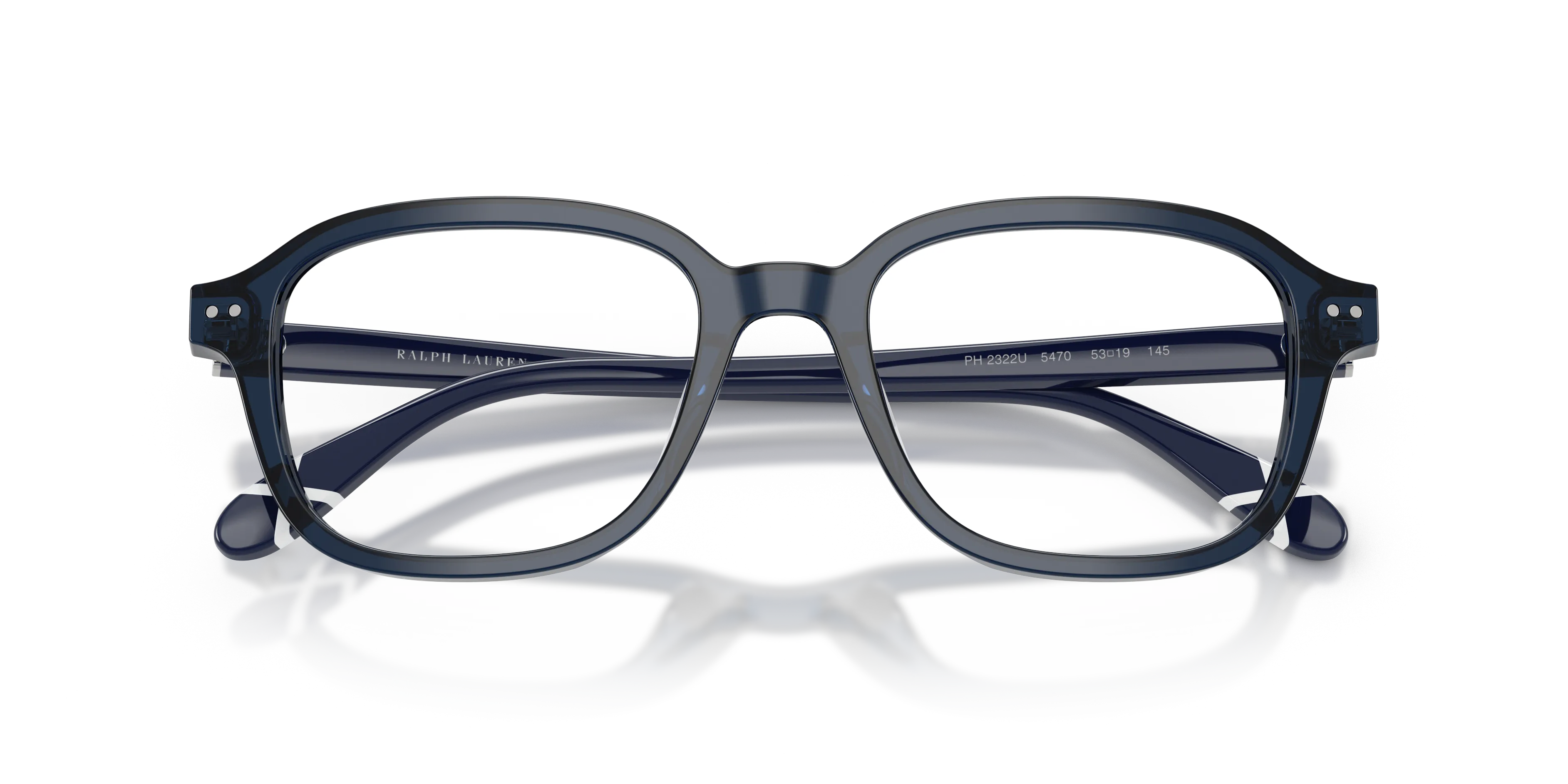 Polo Ralph Lauren PH2322U 5470 Montature da vista Acetato Blu Trasparente Squadrata Normale - immagine 2