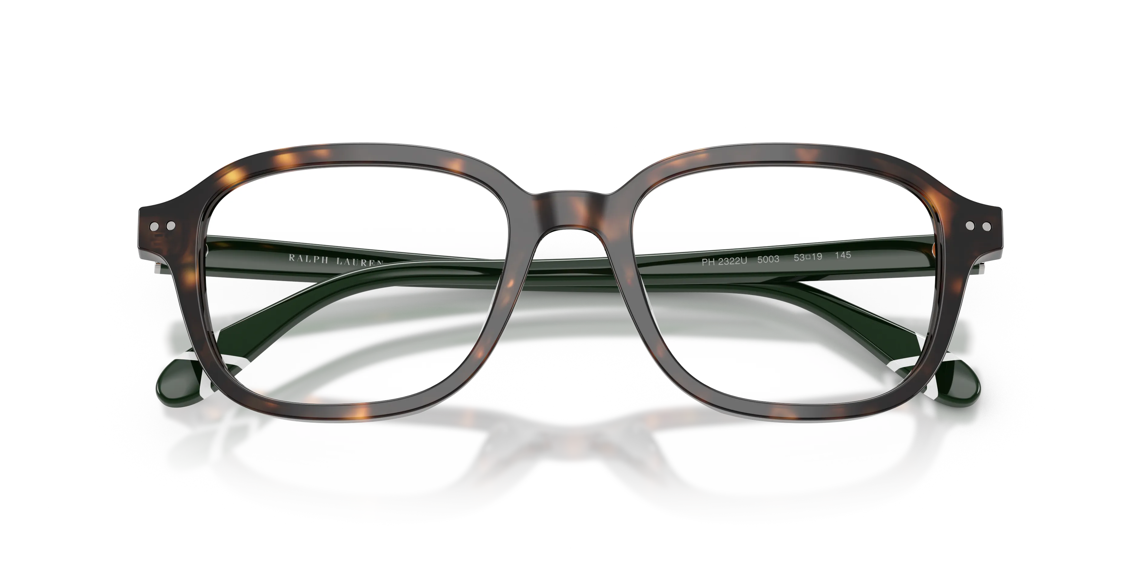 Polo Ralph Lauren PH2322U 5003 Montature da vista Acetato Tartaruga Trasparente Squadrata Normale - immagine 2