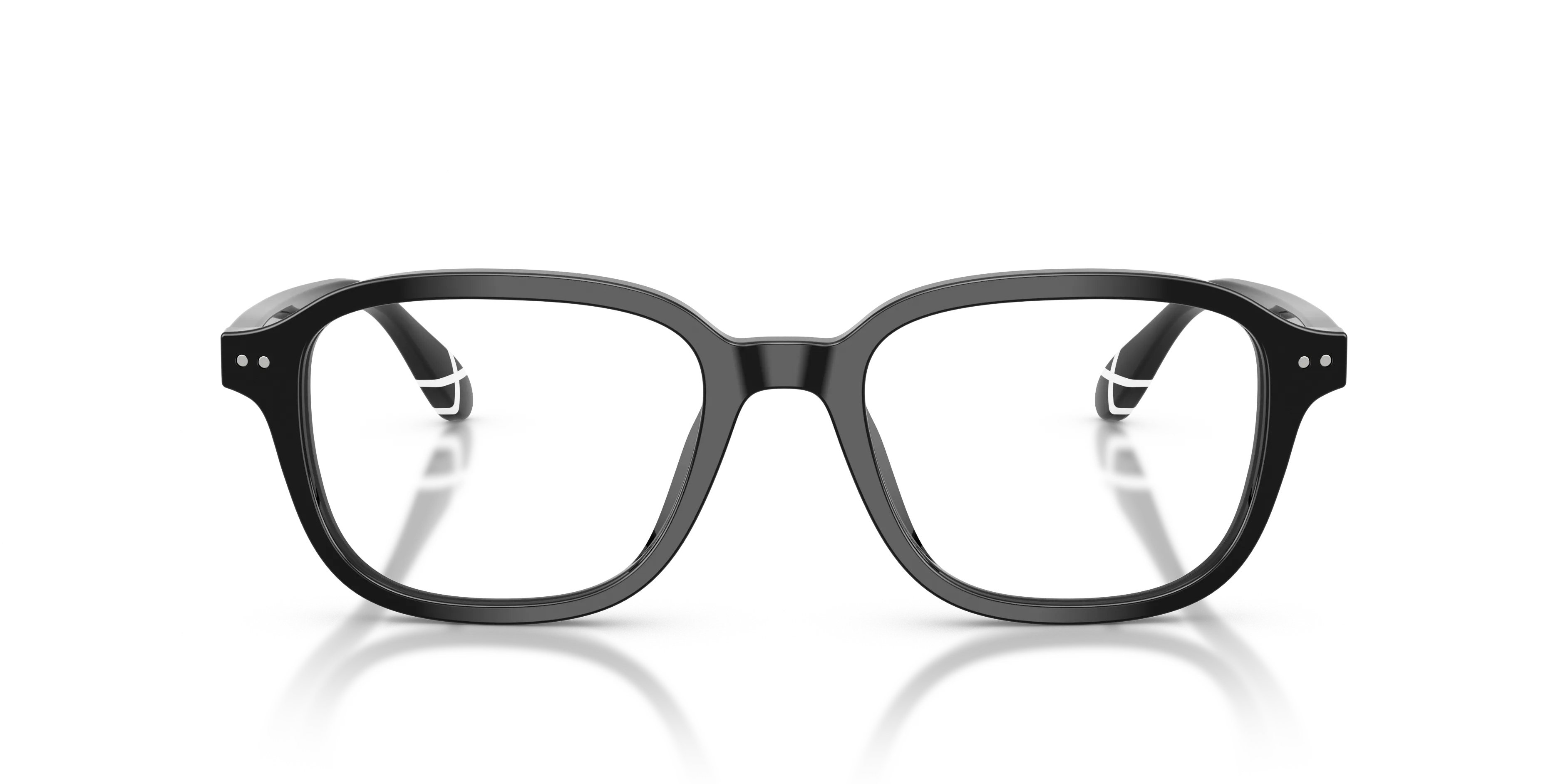 Polo Ralph Lauren PH2322U 5001 Montature da vista Acetato Nero Trasparente Squadrata Normale - immagine 3