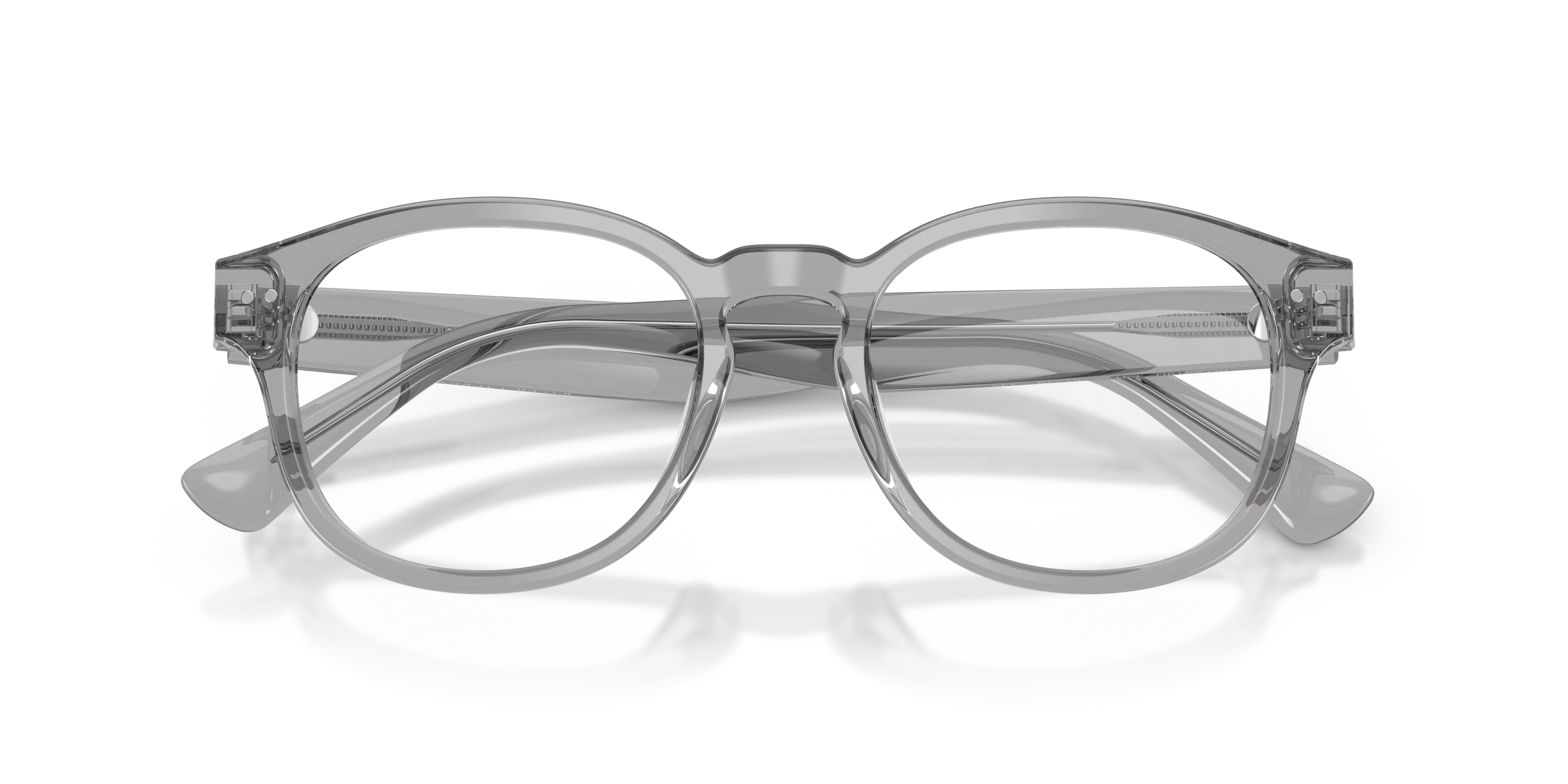 Polo Ralph Lauren PH2318U 6317 Montature da vista Acetato Grigio Trasparente Pantos Normale - immagine 2