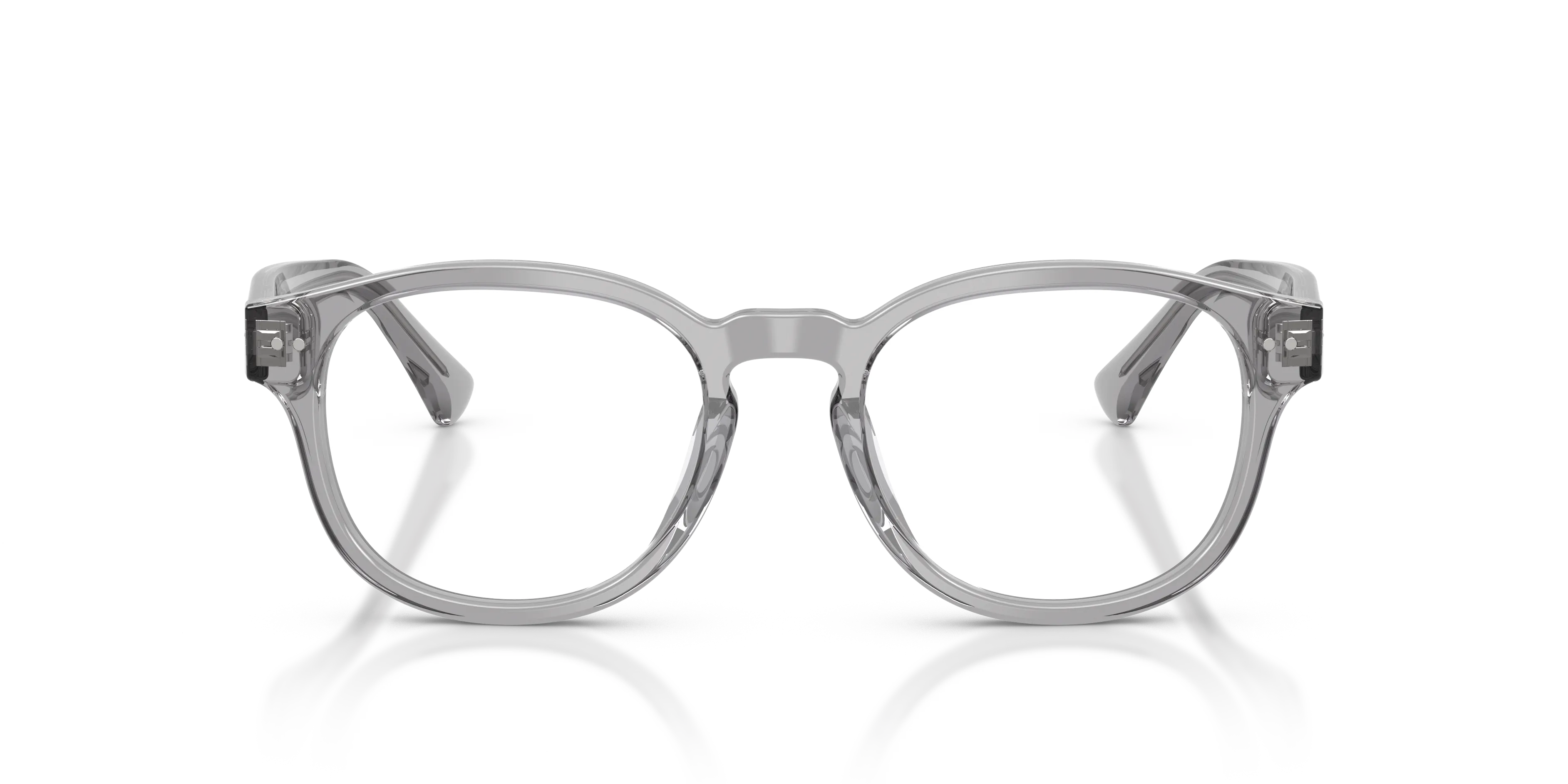 Polo Ralph Lauren PH2318U 6317 Montature da vista Acetato Grigio Trasparente Pantos Normale - immagine 3