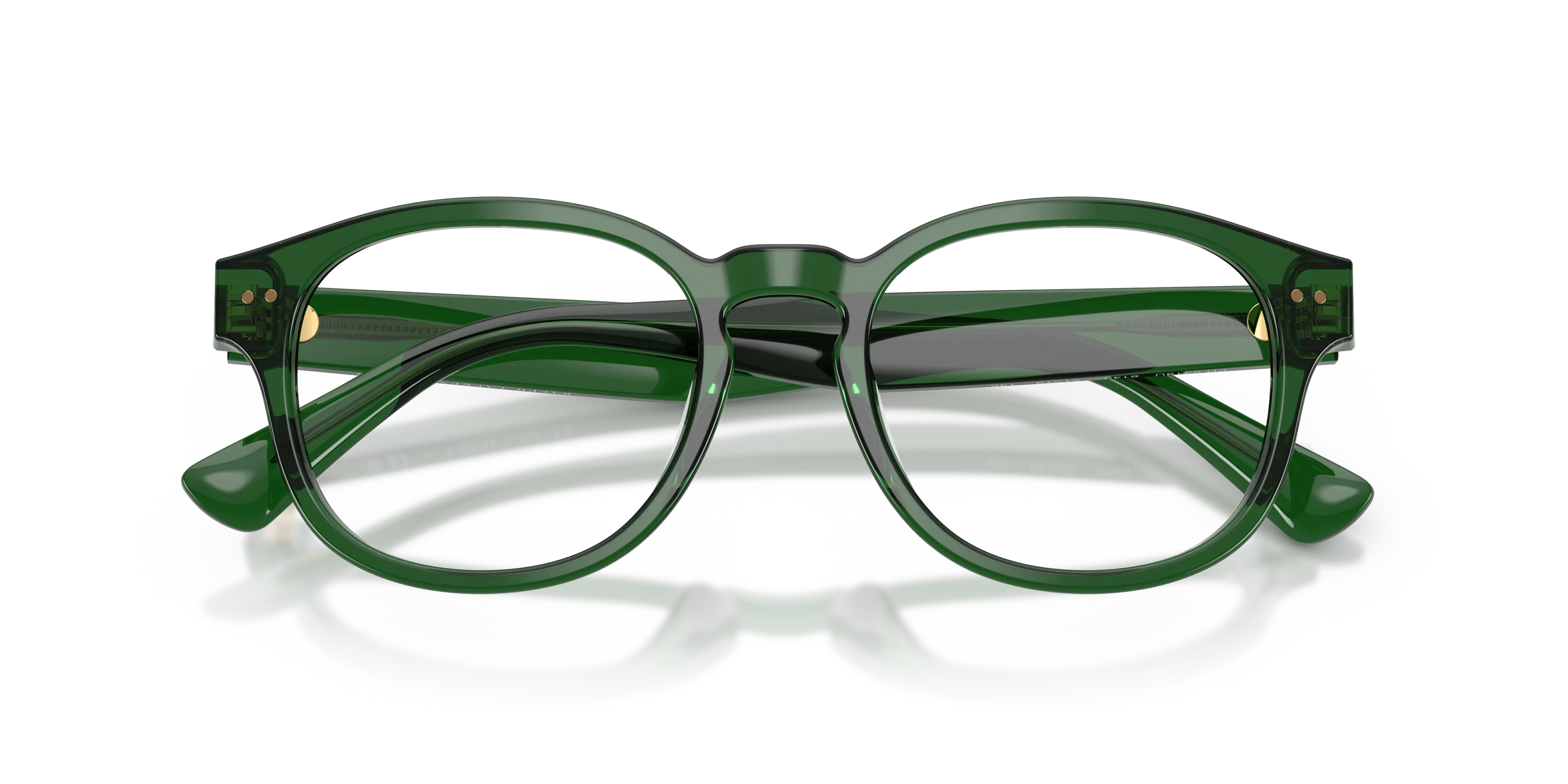 Polo Ralph Lauren PH2318U 6140 Montature da vista Acetato Verde Trasparente Pantos Normale - immagine 2