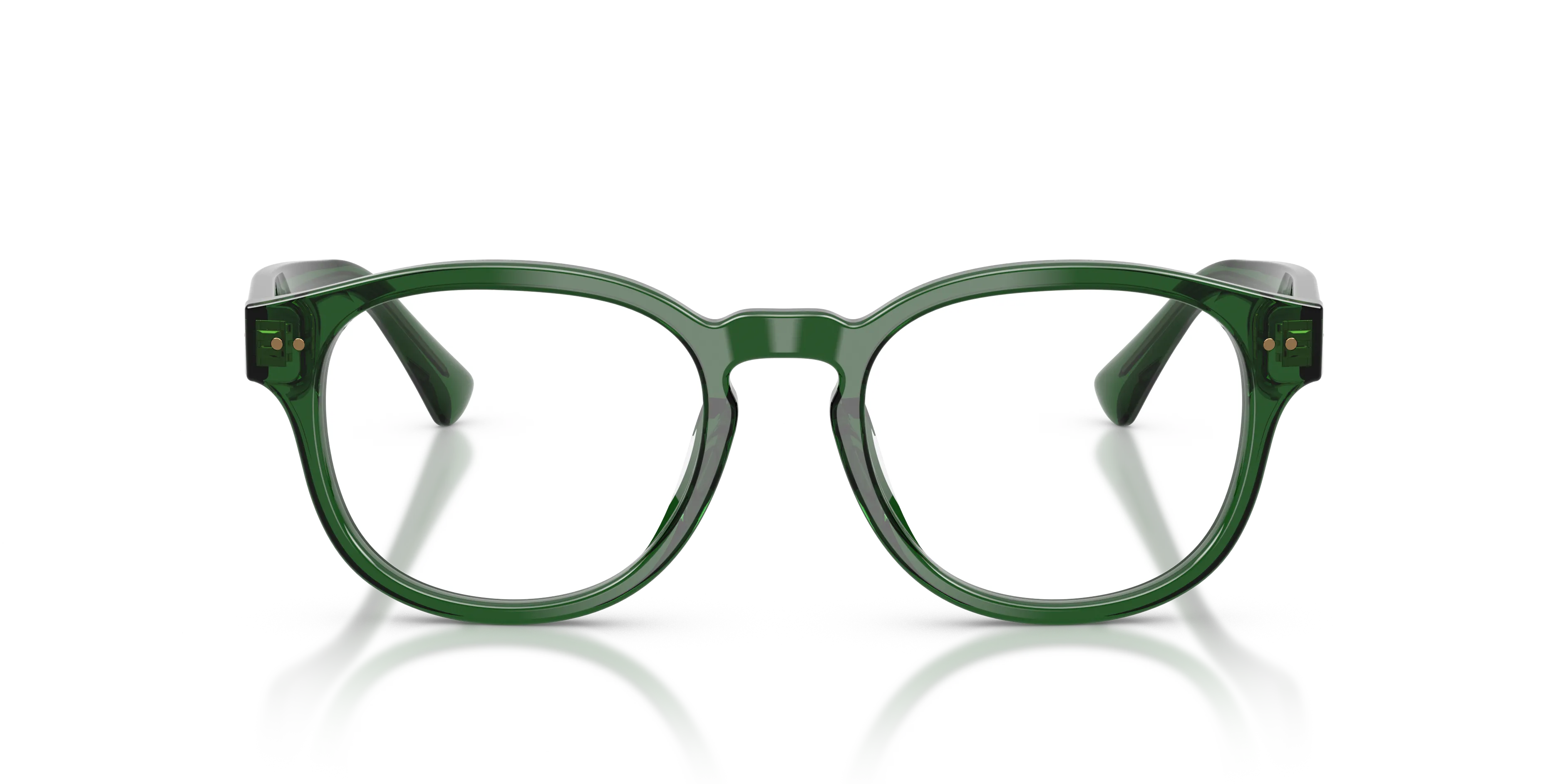 Polo Ralph Lauren PH2318U 6140 Montature da vista Acetato Verde Trasparente Pantos Normale - immagine 3
