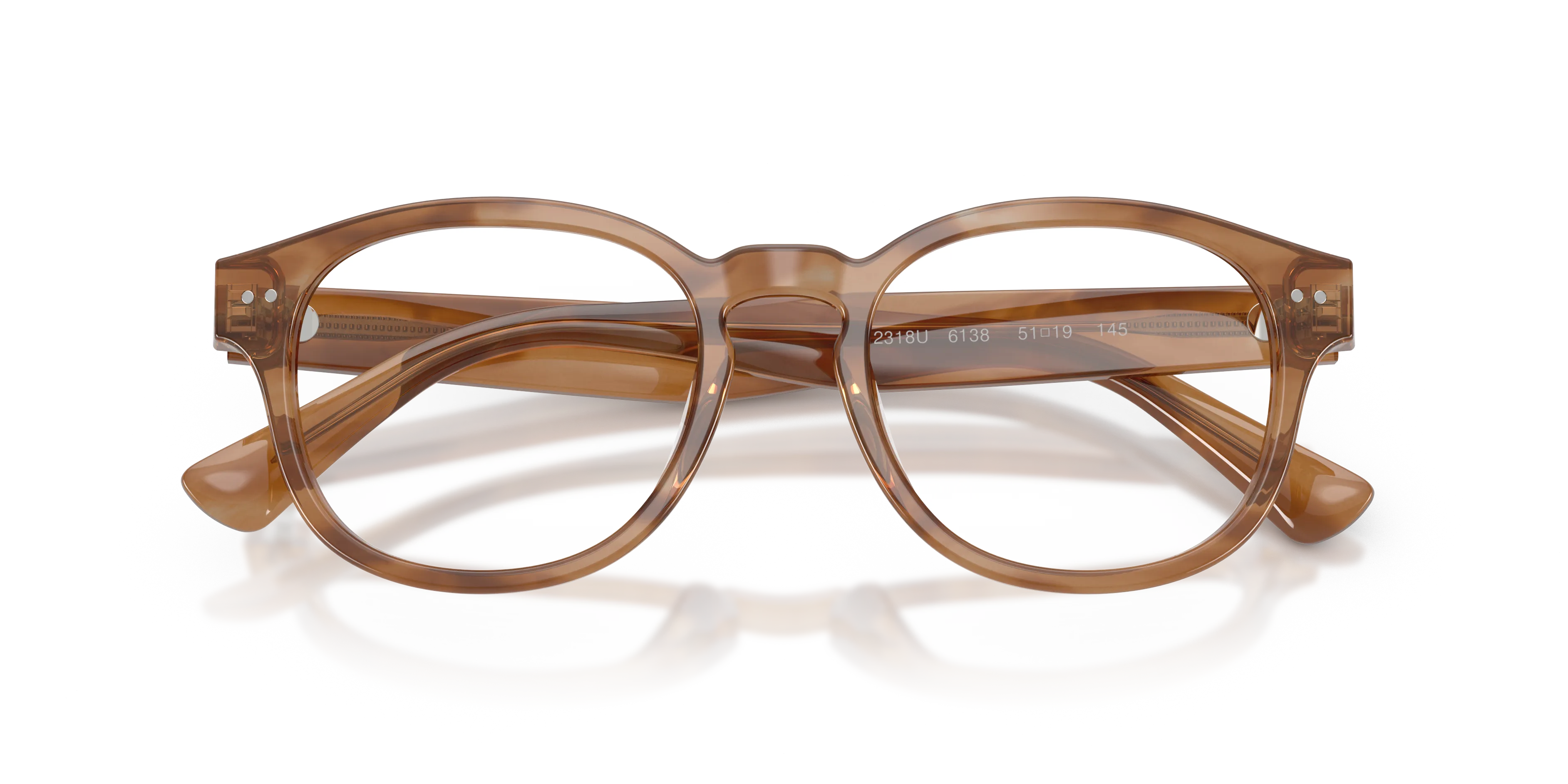 Polo Ralph Lauren PH2318U 6138 Montature da vista Acetato Tartaruga Trasparente Pantos Normale - immagine 2