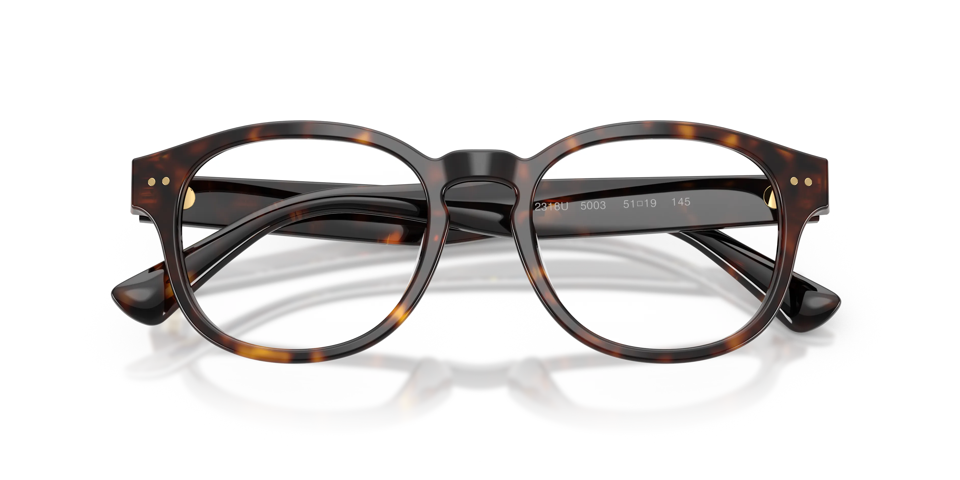 Polo Ralph Lauren PH2318U 5003 Montature da vista Acetato Tartaruga Trasparente Pantos Normale - immagine 2