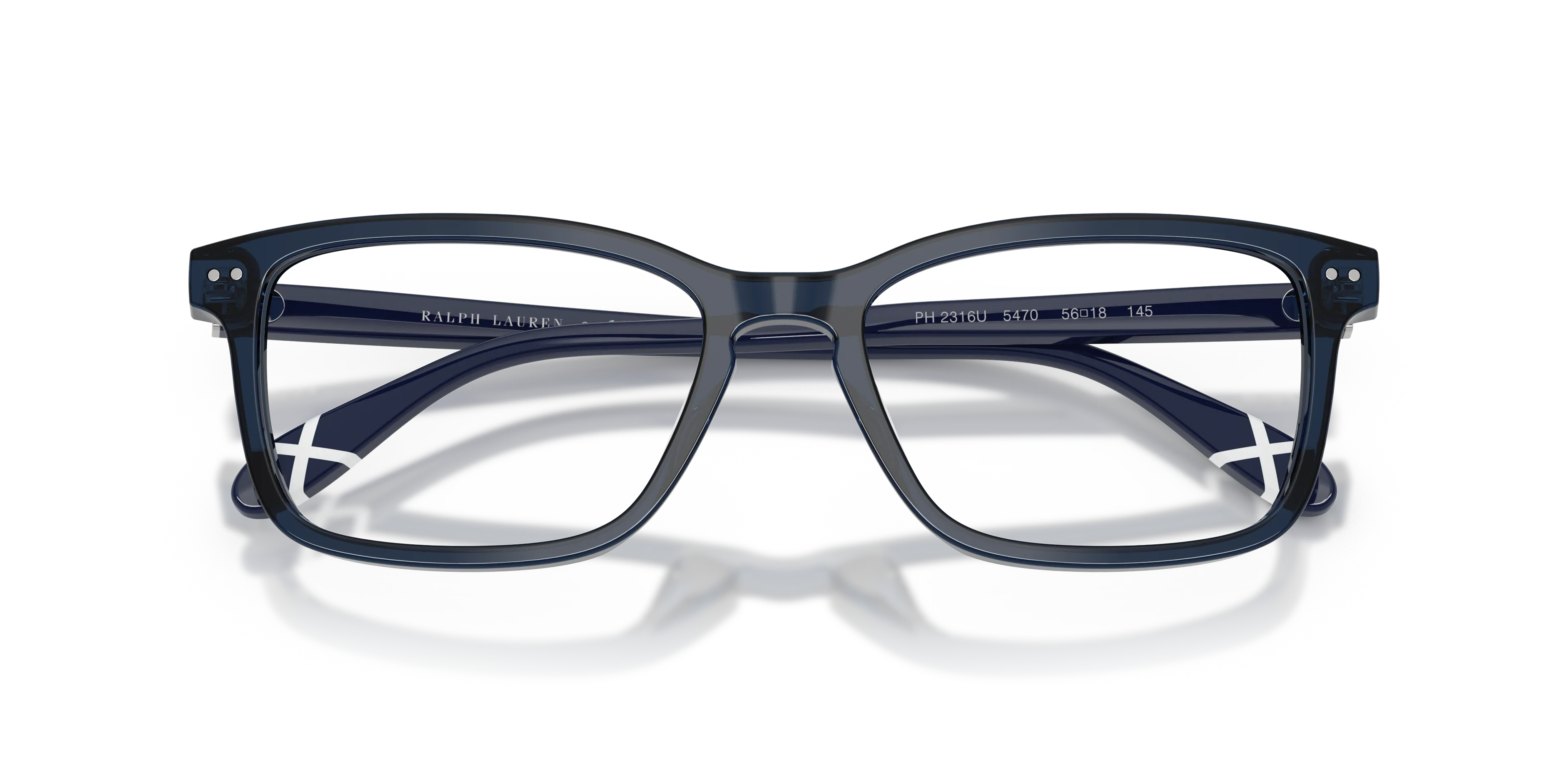 Polo Ralph Lauren PH2316U 5470 Montature da vista Acetato Blu Trasparente Pillow Normale - immagine 2