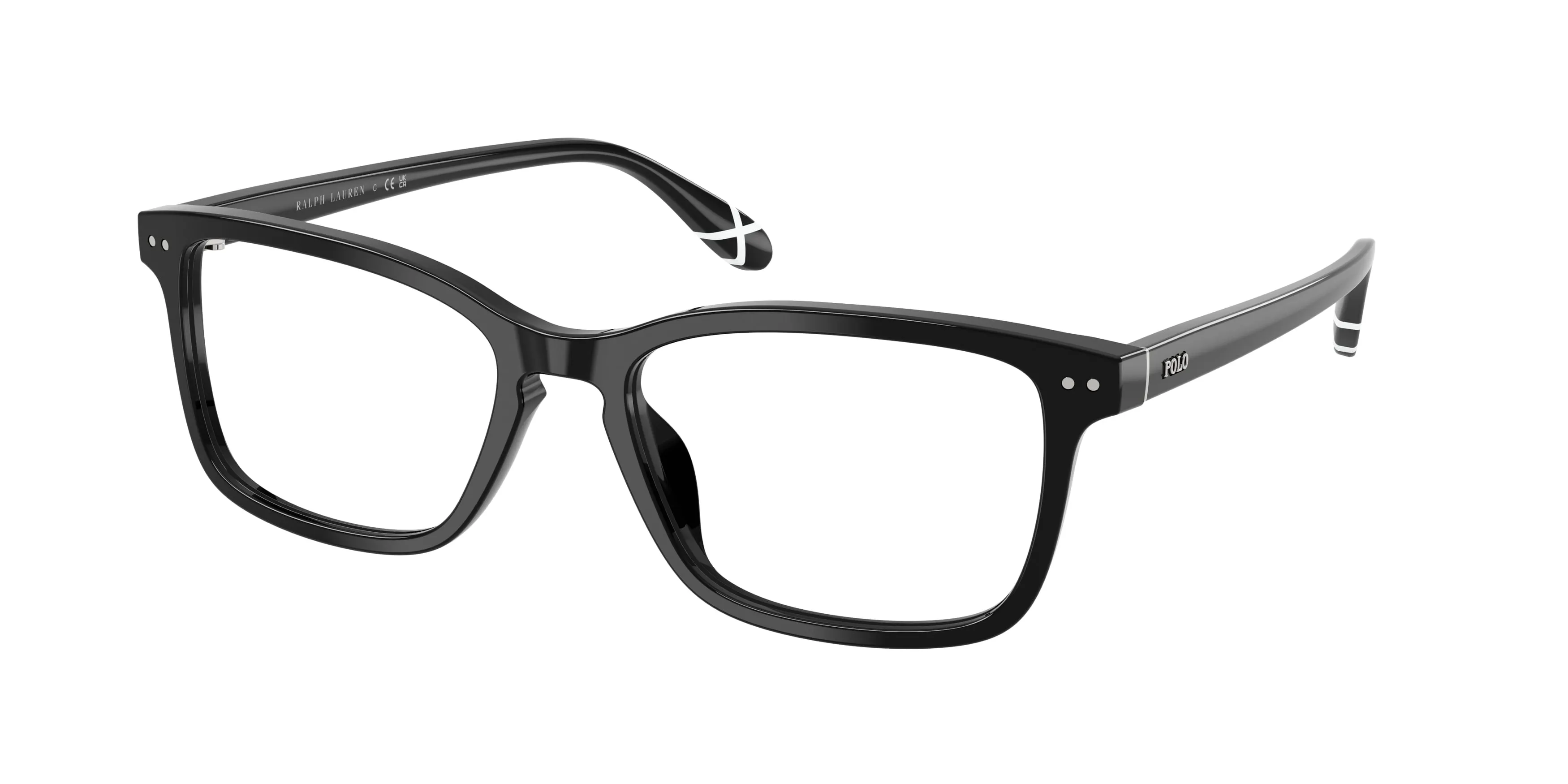 Polo Ralph Lauren PH2316U 5001 Montature da vista Acetato Nero Trasparente Pillow Normale - immagine 1