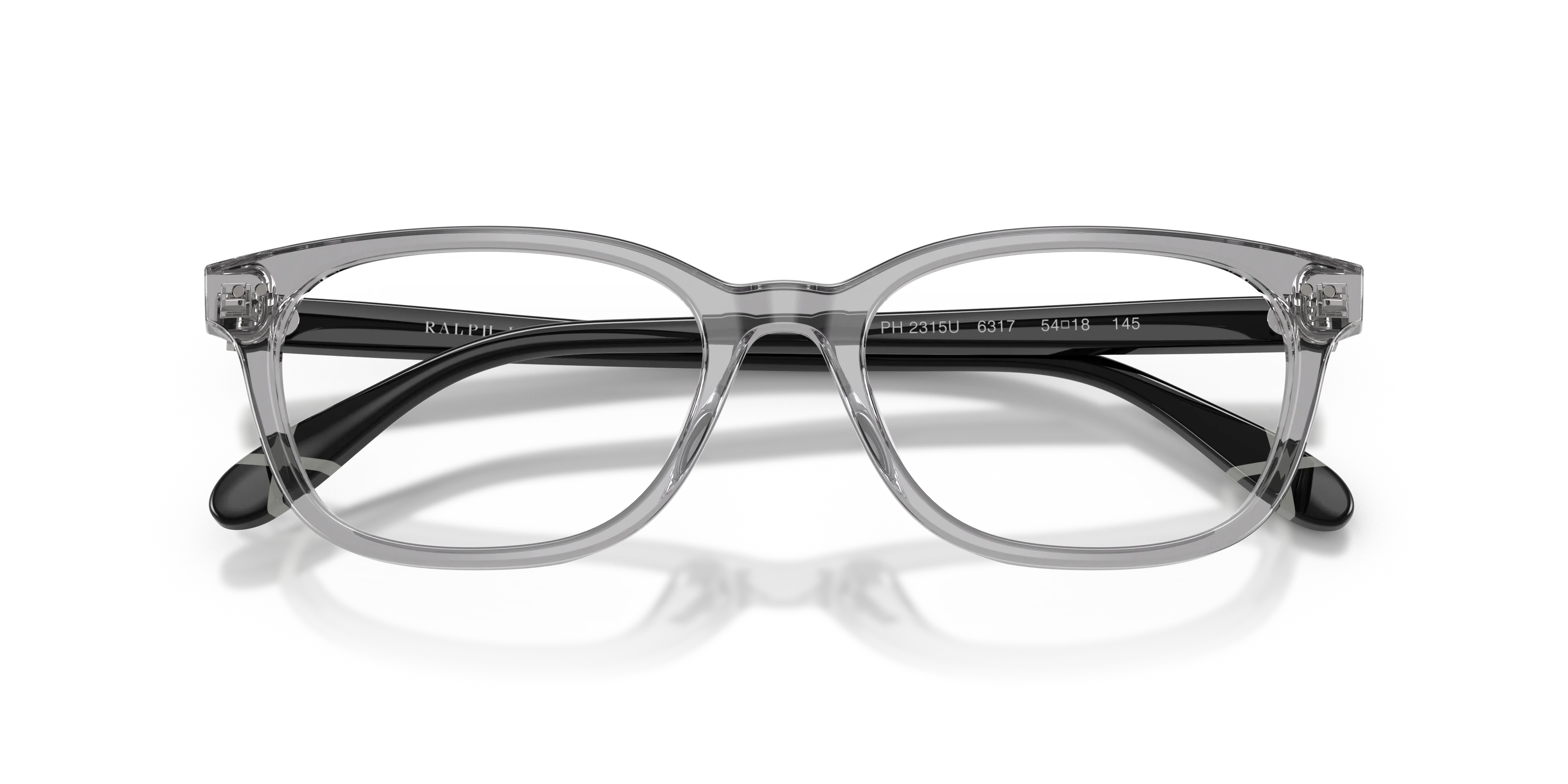 Polo Ralph Lauren PH2315U 6317 Montature da vista Acetato Grigio Trasparente Pillow Normale - immagine 2