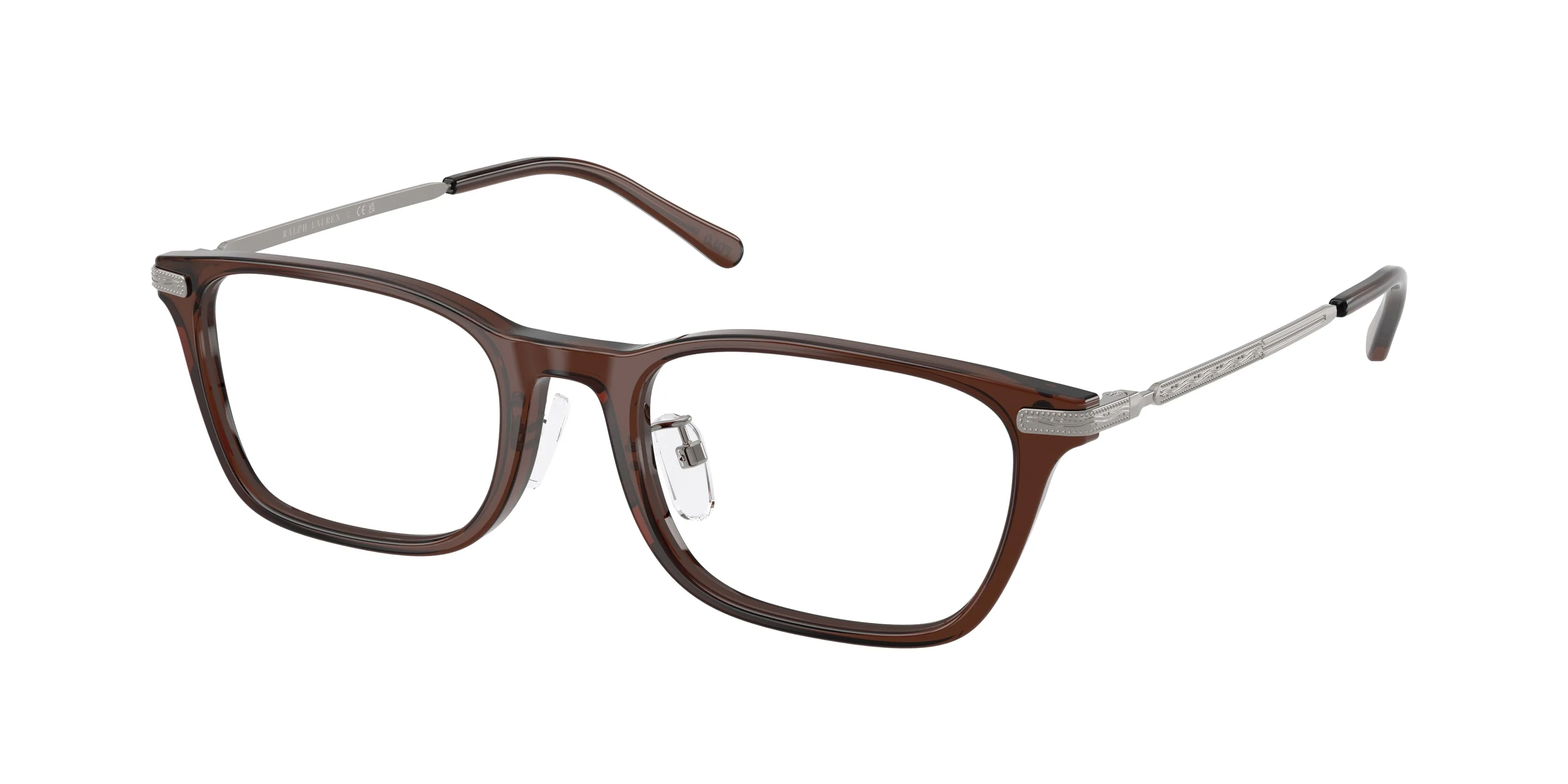 Polo Ralph Lauren PH2314D 6282 Montature da vista Acetato Marrone Trasparente Squadrata Normale - immagine 1