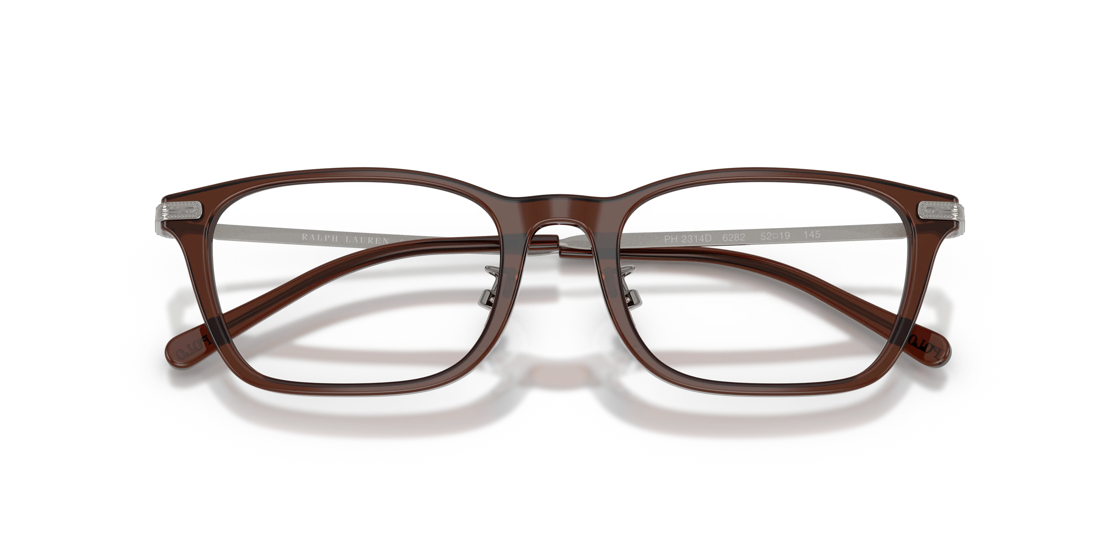 Polo Ralph Lauren PH2314D 6282 Montature da vista Acetato Marrone Trasparente Squadrata Normale - immagine 2