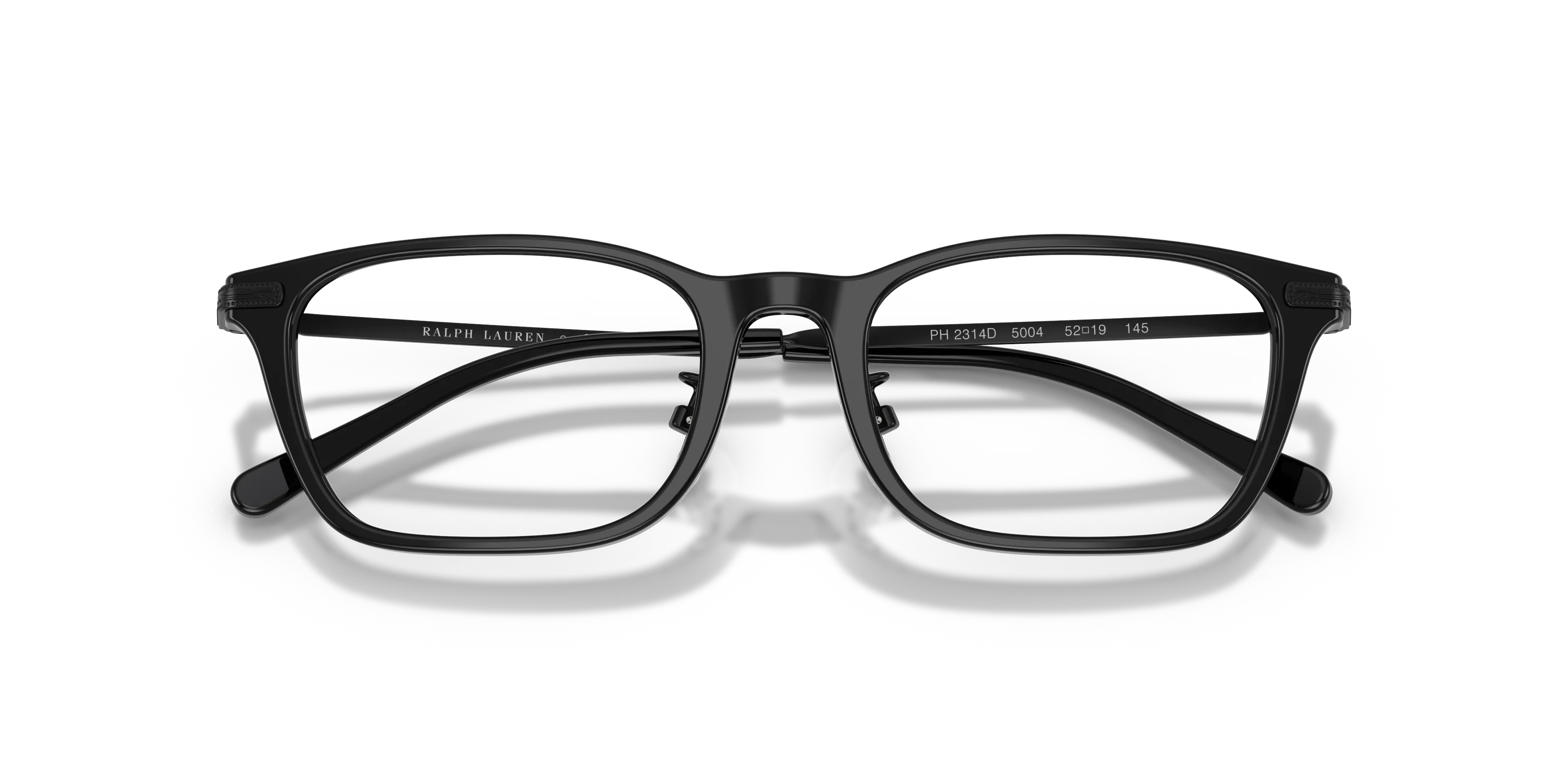 Polo Ralph Lauren PH2314D 5004 Montature da vista Acetato Nero Trasparente Squadrata Normale - immagine 2