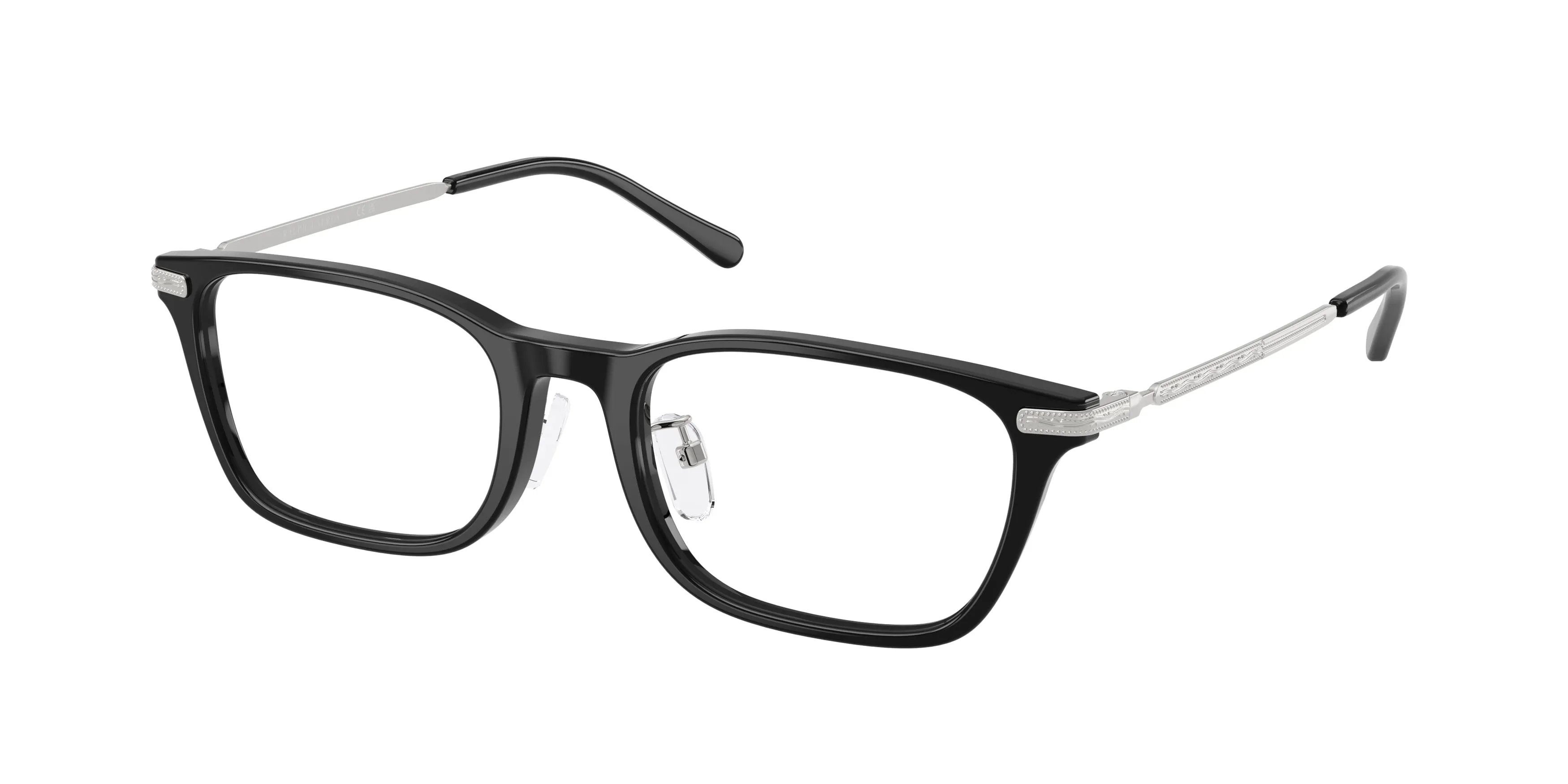 Polo Ralph Lauren PH2314D 5001 Montature da vista Acetato Nero Trasparente Squadrata Normale - immagine 1