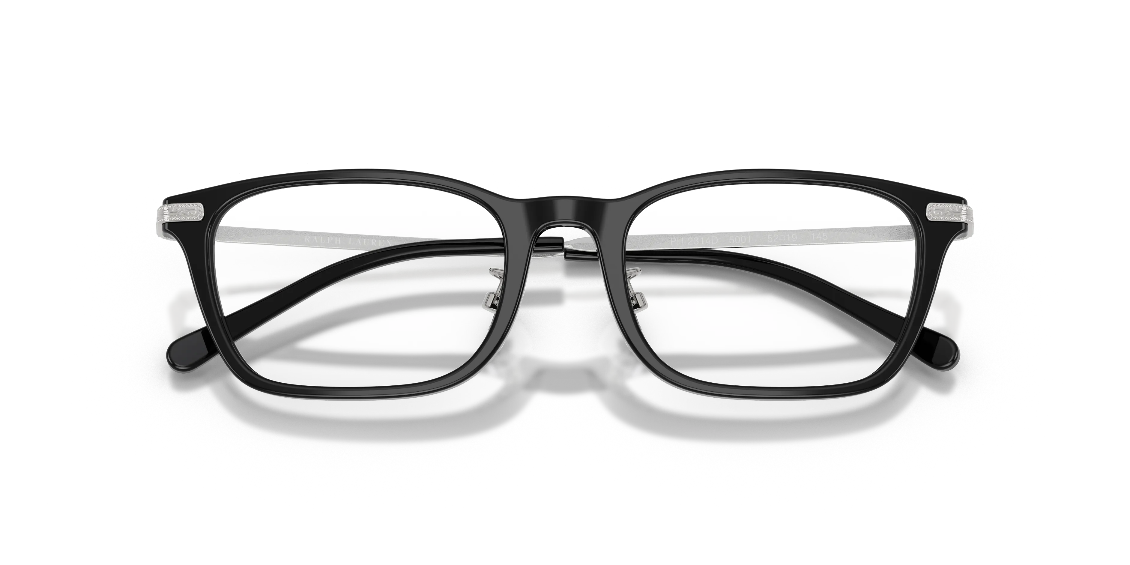 Polo Ralph Lauren PH2314D 5001 Montature da vista Acetato Nero Trasparente Squadrata Normale - immagine 2