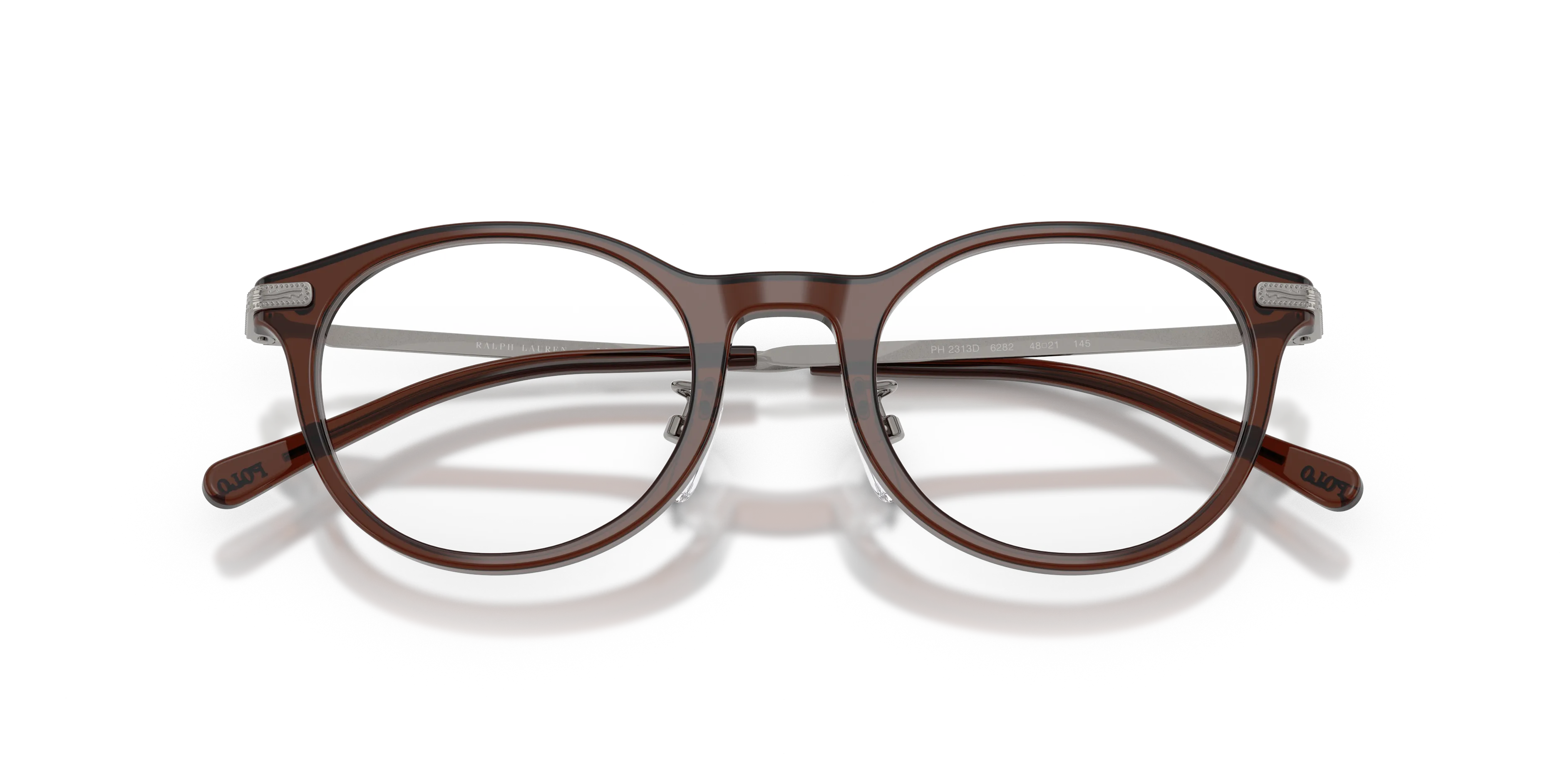 Polo Ralph Lauren PH2313D 6282 Montature da vista Acetato Marrone Trasparente Pantos Normale - immagine 2