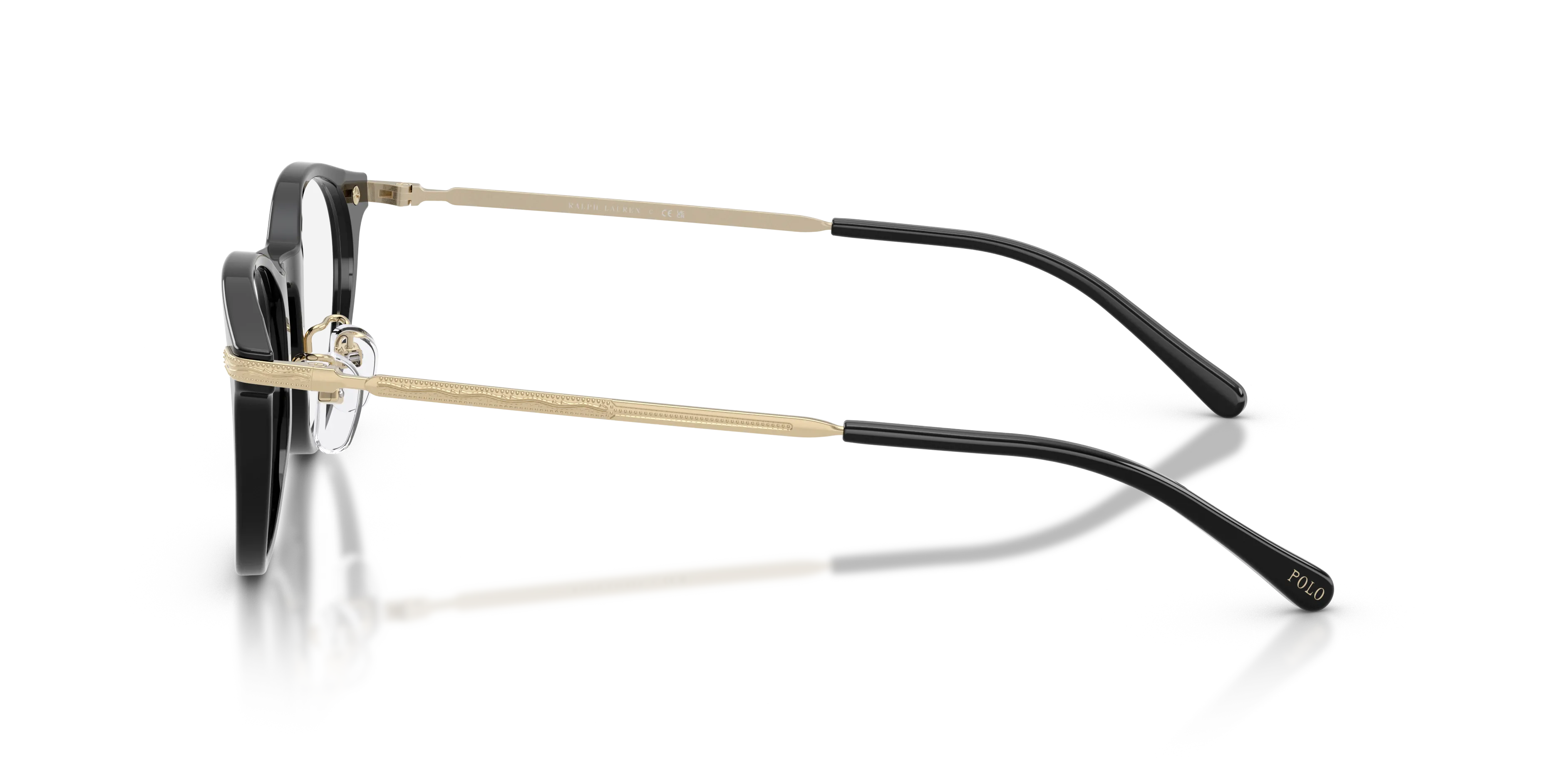 Polo Ralph Lauren PH2313D 5387 Montature da vista Acetato Nero Trasparente Pantos Normale - immagine 4