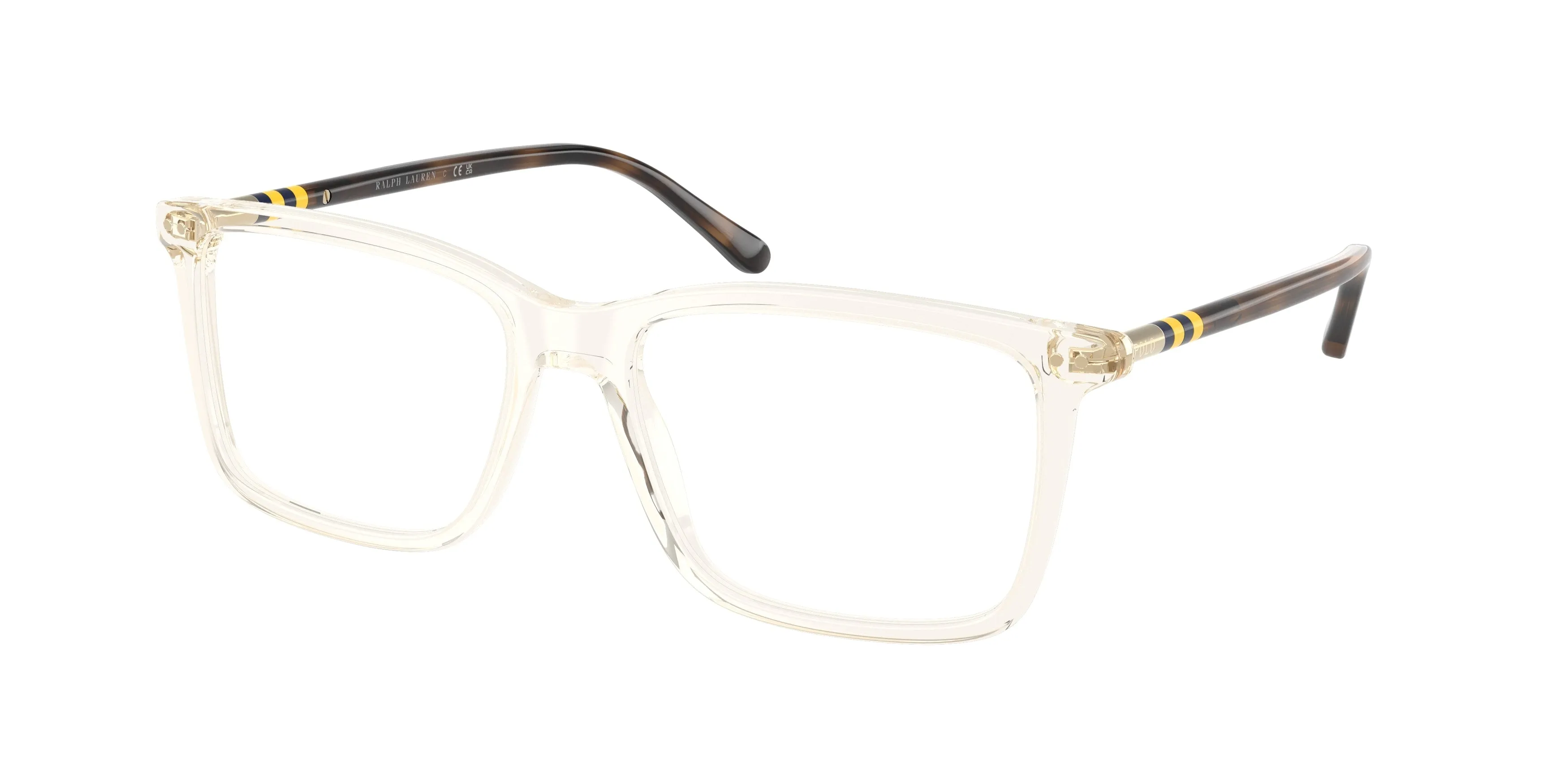 Polo Ralph Lauren PH2287 6357 Montature da vista Acetato Giallo Trasparente Squadrata Normale - immagine 1