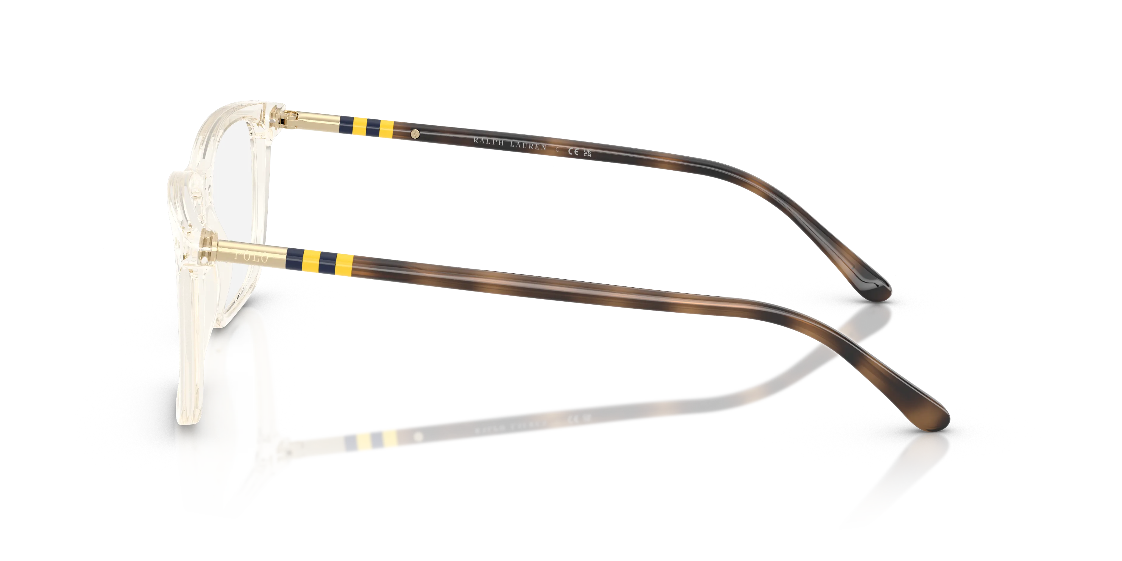 Polo Ralph Lauren PH2287 6357 Montature da vista Acetato Giallo Trasparente Squadrata Normale - immagine 4